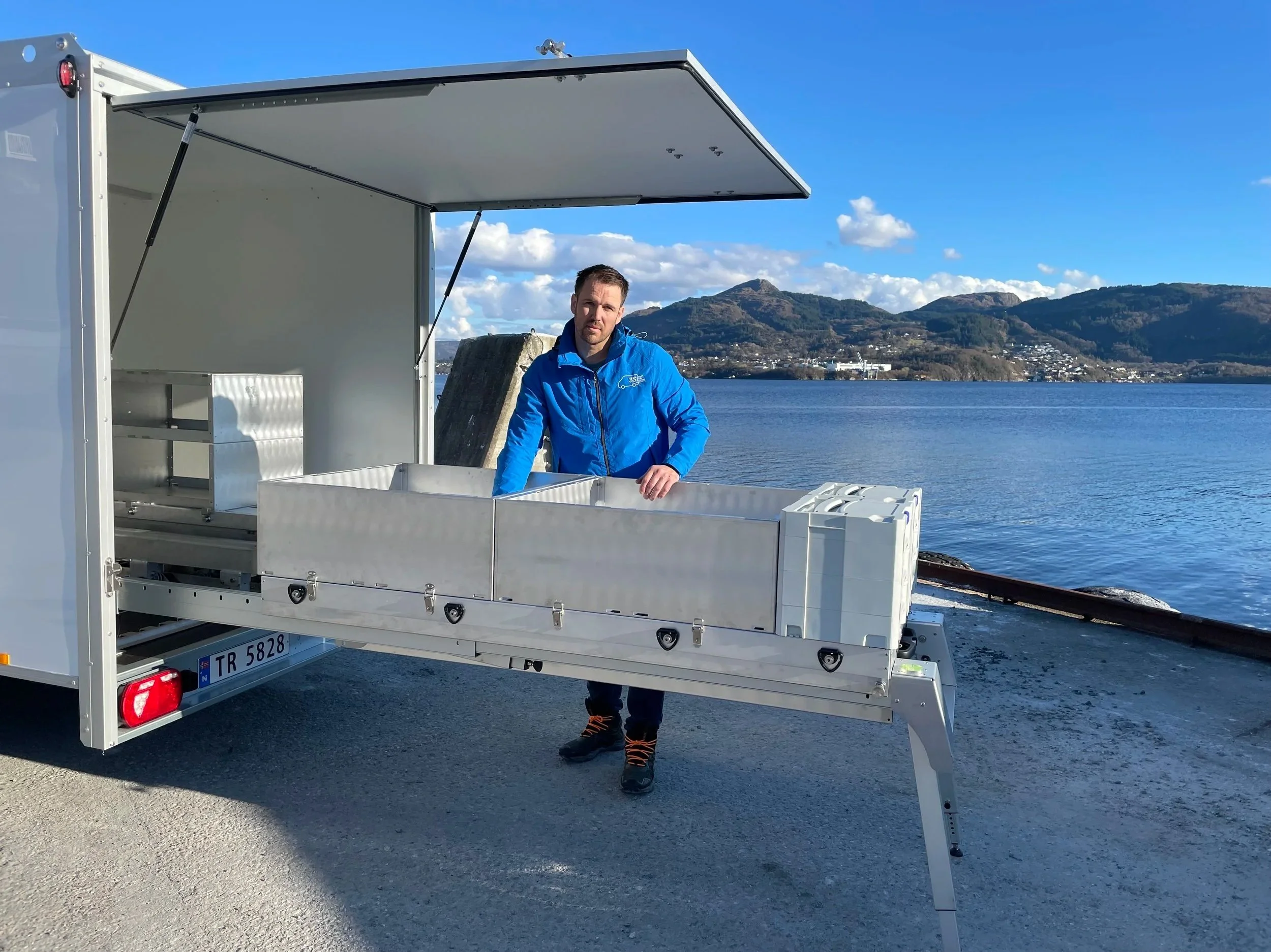 Moduler kan flyttes mellom bil og tilhenger