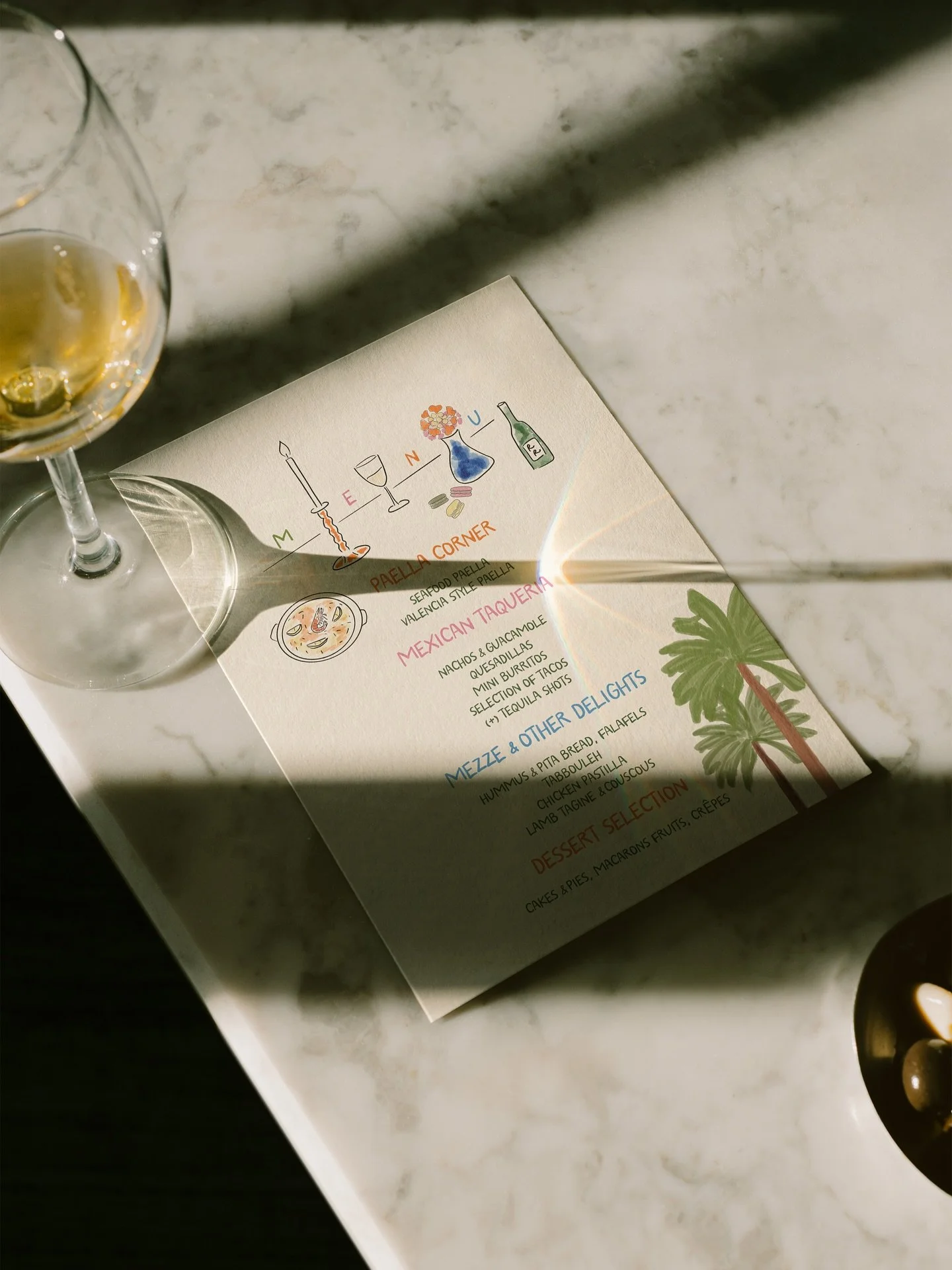 R&amp;R 🌞
A sunny, love-filled celebration in Marbella this past October.

Until I share more of their stationery, I just wanted to say how lovely it&rsquo;s been working with Rachel and getting to know them. Meeting people like her makes my job fee