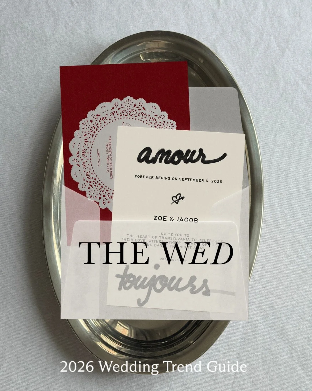 So happy to be featured in @thewed 2026 Wedding Trend Guide, a deep dive into the artistry, craftsmanship and ideas shaping weddings.

I shared my perspective on wedding stationery and the creative directions behind it - from craft to detail 🕊️

A b