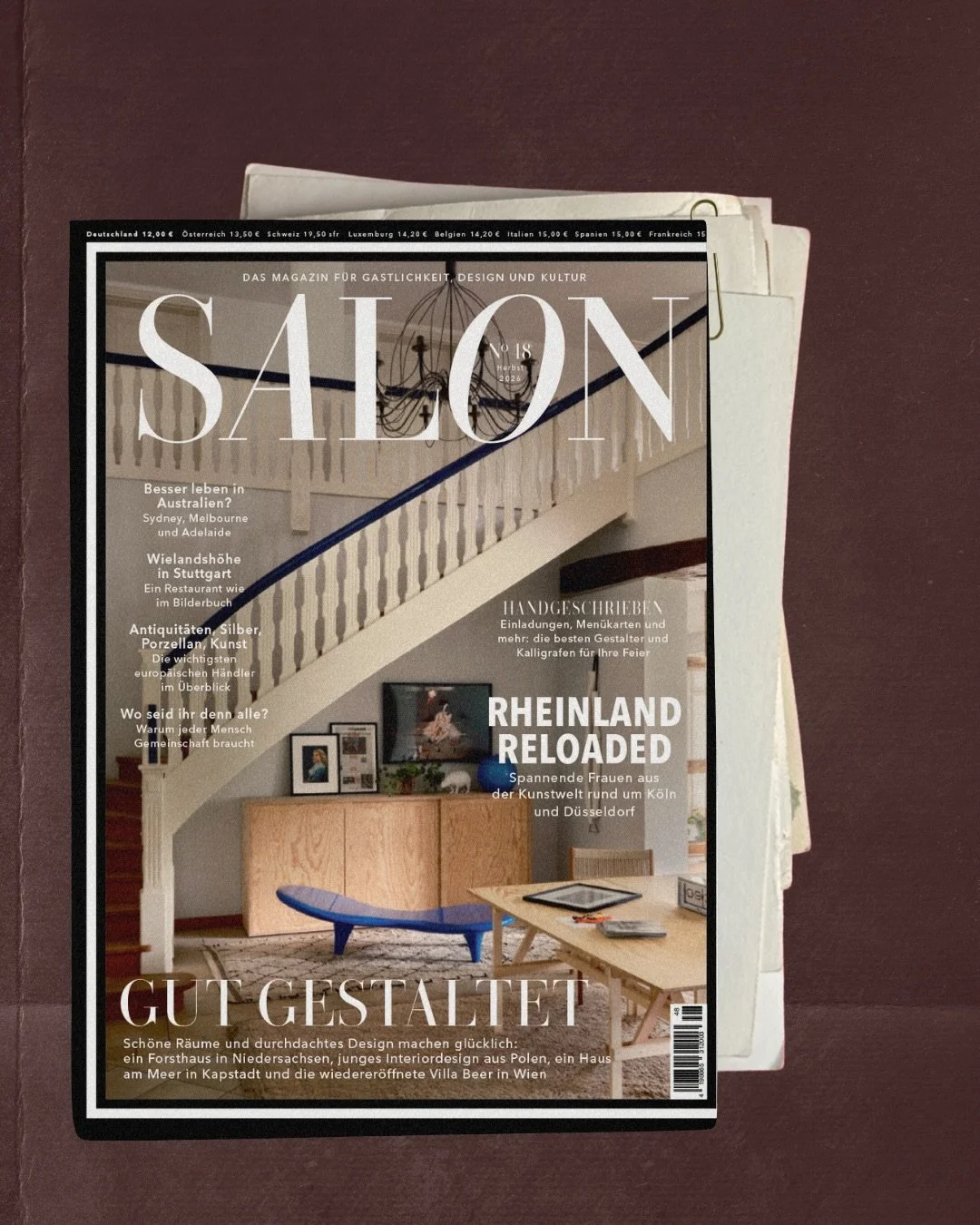 Spotted in @salon_magazin 🤍

This one is so cool because SALON covers hospitality, design and culture, basically everything I&rsquo;d happily spend hours looking at anyway.

So seeing MAKTUBI in their autumn print issue, as part of an editorial on c