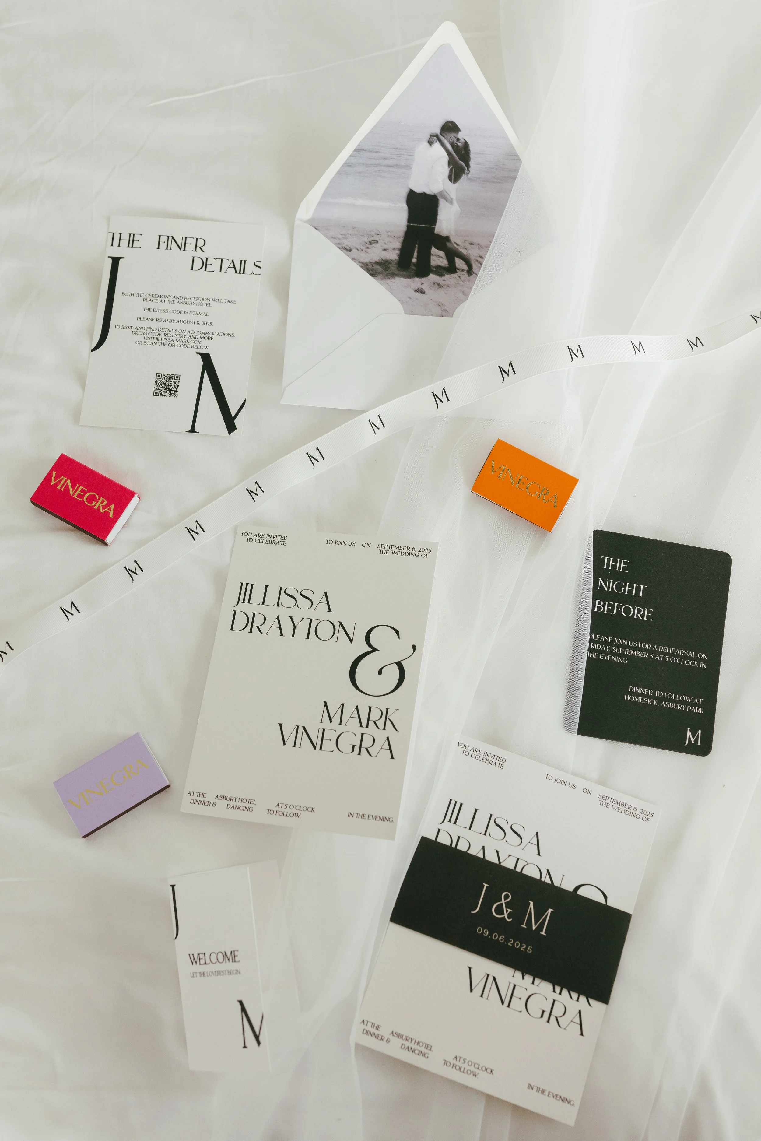 Cool bespoke wedding stationery, modern, untraditional, save the date, wedding menu design, illustration