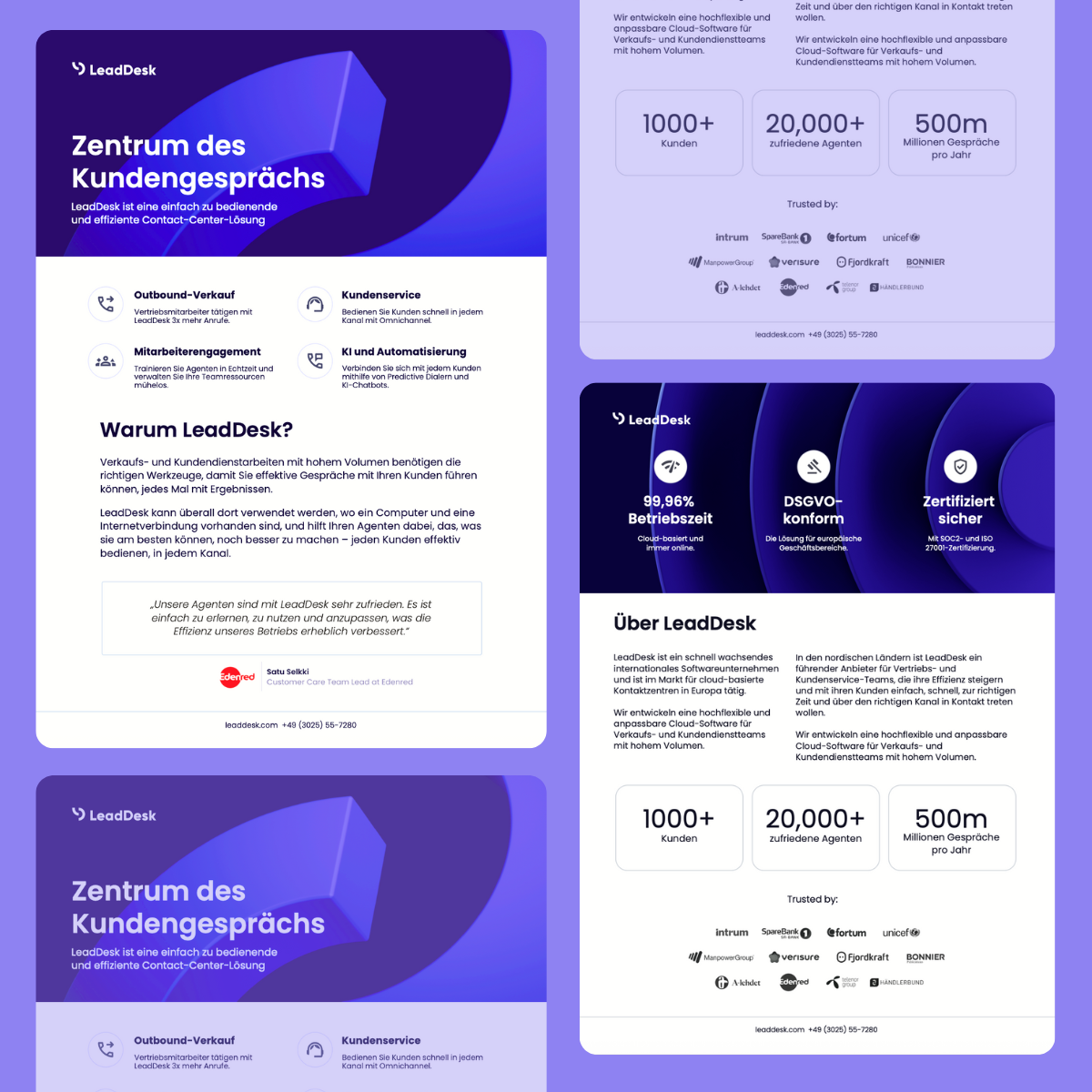 One-pager print design