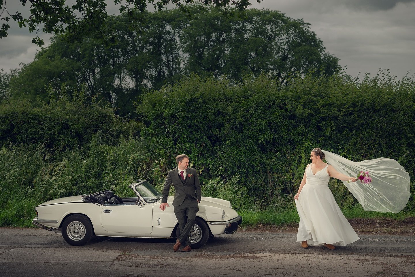 First look from yesterday&rsquo;s wedding, and what a fantastic day it was! Congratulations to the new Mr &amp; Mrs Turner 💞
.
.
.
#ajtimages
#awardwinningphotographer 
#alternativewedding
#themedwedding
#unconventionalwedding
#alternativewedding 
#