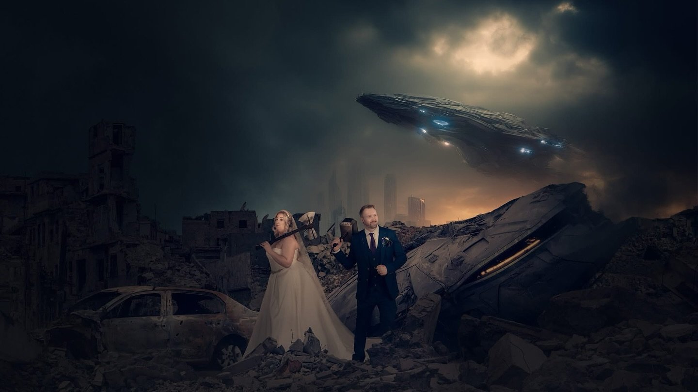Thor inspired artwork for Donna &amp; Luke ⚒️
.
.
#ajtimages
#awardwinningphotographer 
#alternativewedding
#themedwedding
#unconventionalwedding
#alternativewedding 
#alternativeweddingphotos 
#alternativeweddings 
#funweddingphotography
#differentw