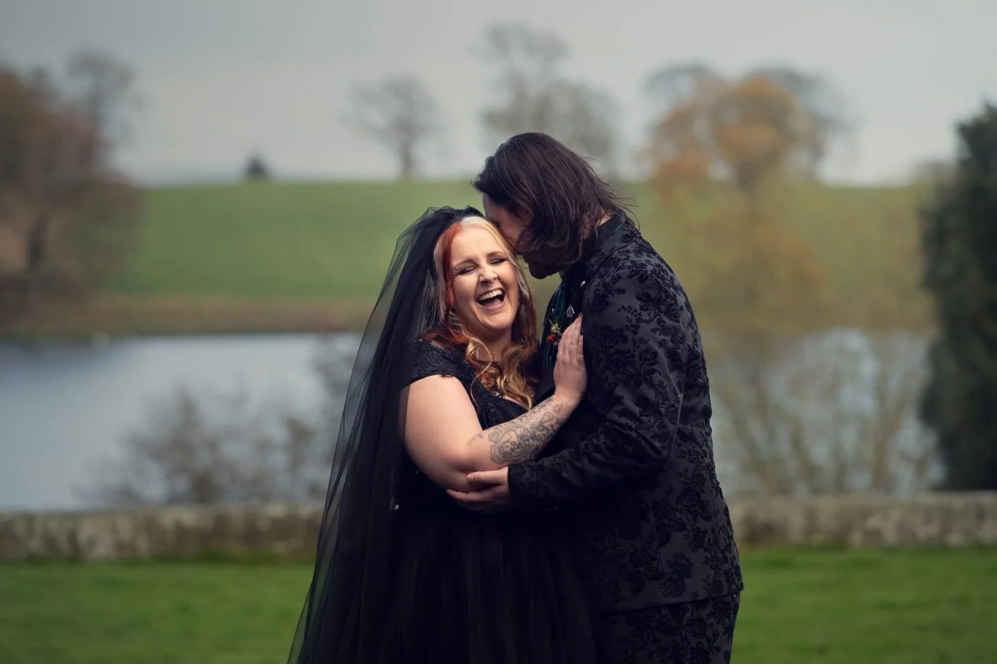 Madly in love, wildly themselves. 🖤

A lakeside breeze and the kind of laughter you can feel through the lens. This is what it looks like when forever starts with joy.

#ajtimages #alternativeweddingphotographer #conistonhotelweddingphotographer #co