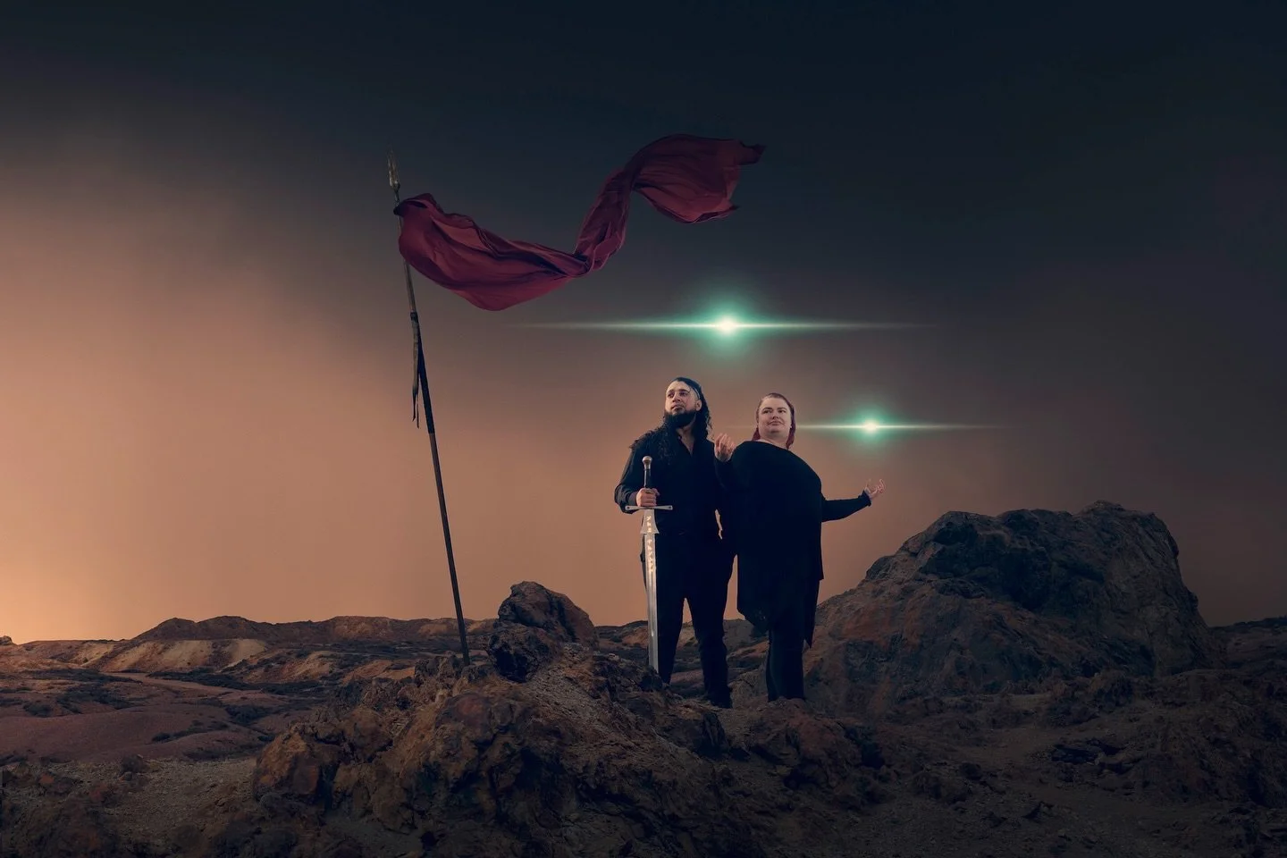 When the brief is swords and Witcher vibes you already know it&rsquo;s going to be epic. The awesome Jo &amp; Khaleel 🗡️
.
.

#ajtimages #fantasyphotography #witcher #witchercosplay witcherphotography