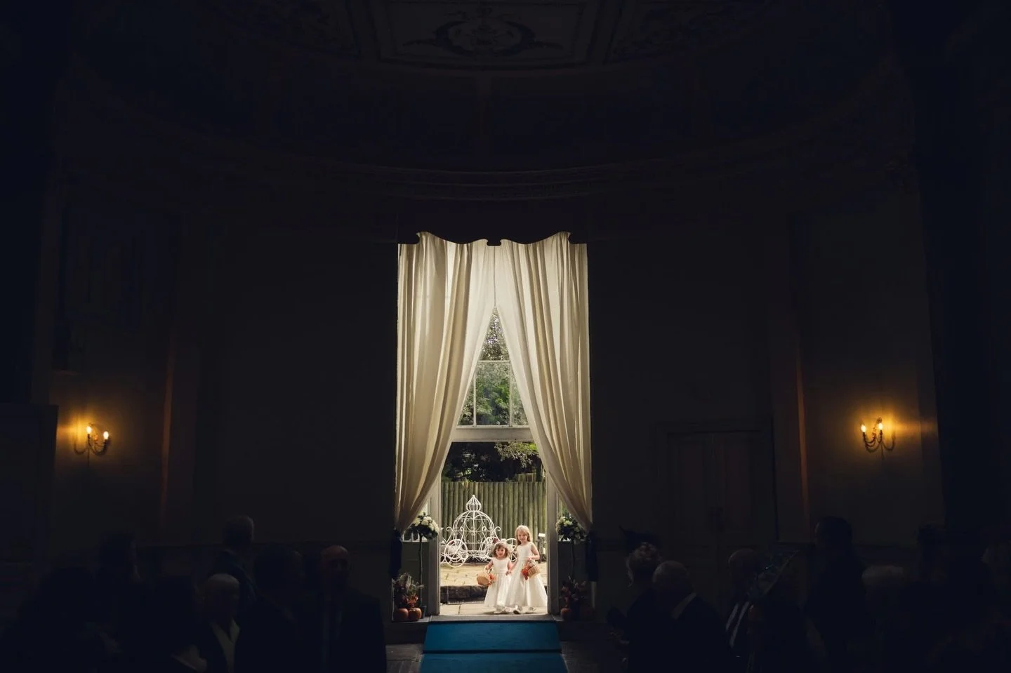 A quiet moment before the magic begins ✨
Two little flower girls stepping into the light at @craigynoscastle . Where every love story feels like a fairytale.

#ajtimages #alternativeweddingphotographer #craigynoscastleweddingphotographer #craigynoswe