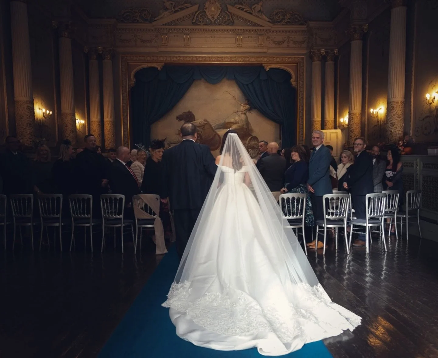 All eyes were on Libby as she made her way down the aisle at the lovely @craigynoscastle 💞

#ajtimages #alternativeweddingphotographer #craigynosweddingphotography