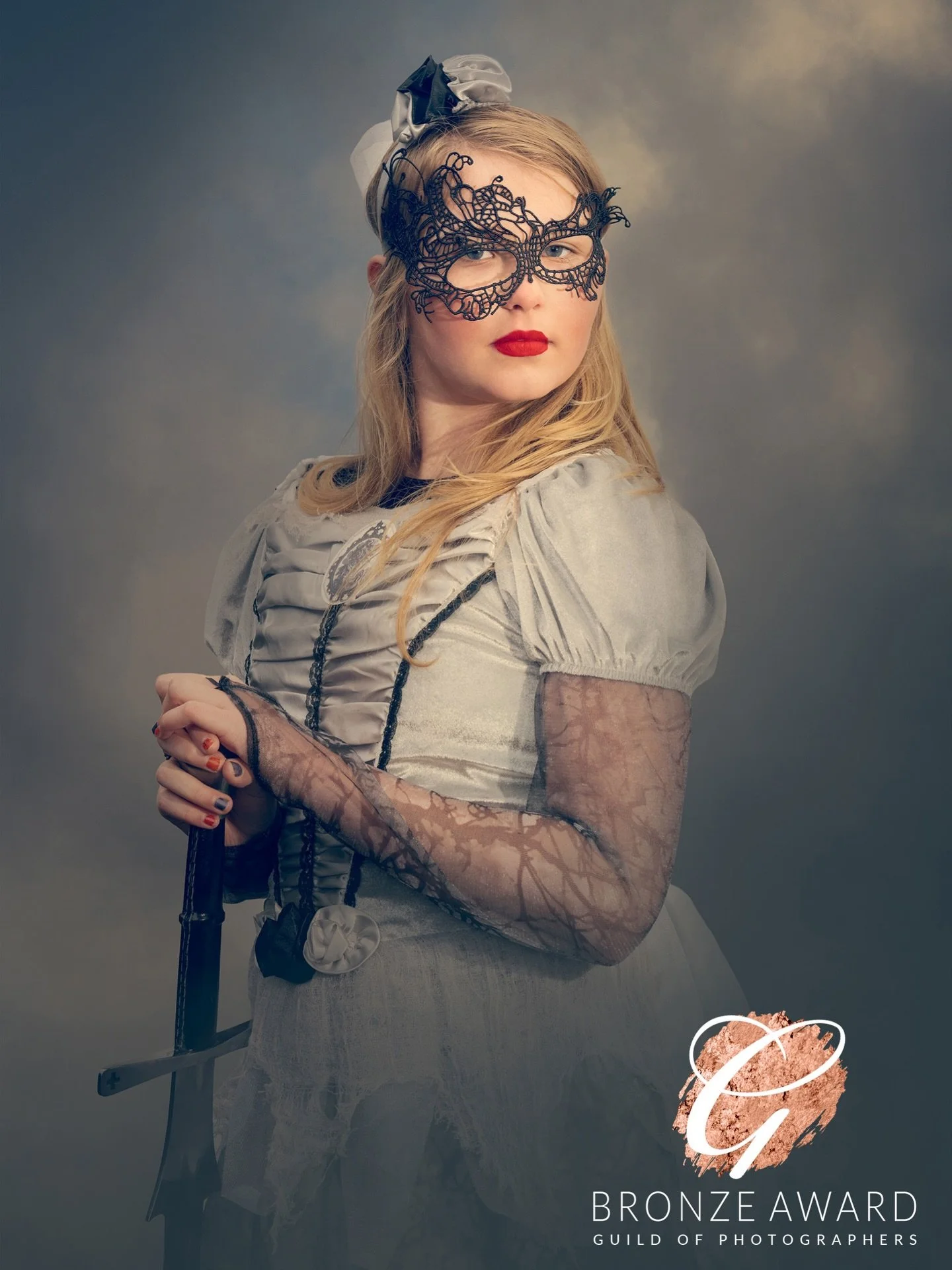 So pleased to have received an award from  @theguildofphotographers for this photo of our beautiful daughter Poppy 💕
.
.
.
#ajtimages
#alternativeweddingphotographer 
#altweddingphotographer 
#guildofphotogaphers