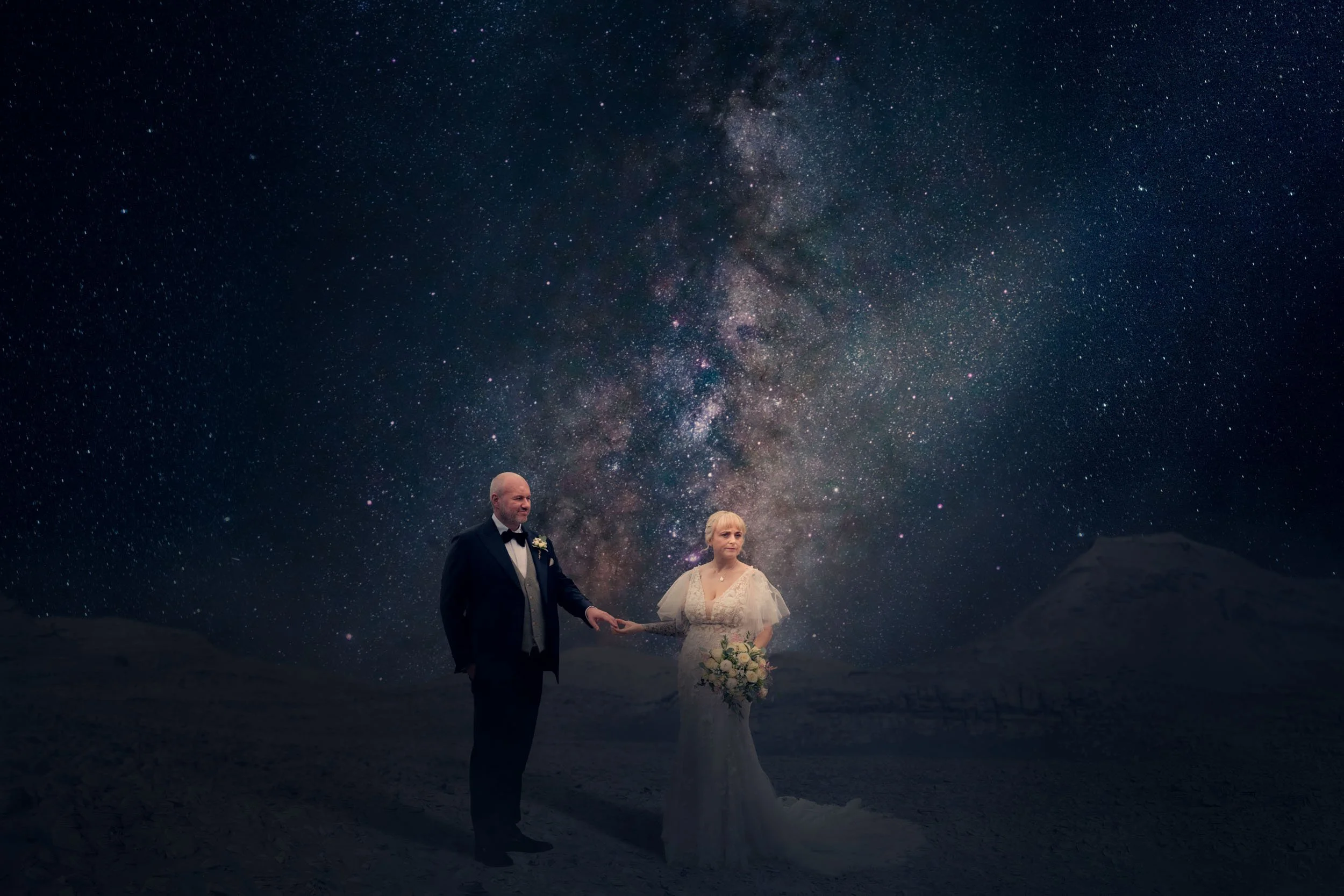 Space inspired Wedding Photography by Alternative Wedding Photographer AJTImages