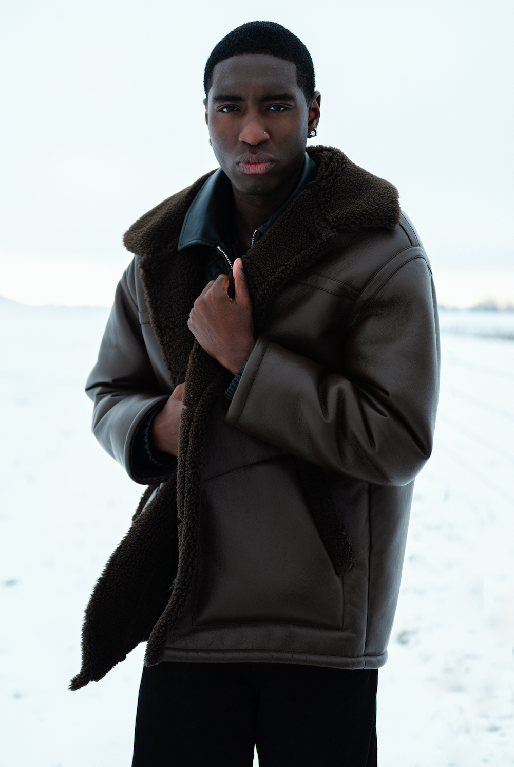 Model test shoot snow 