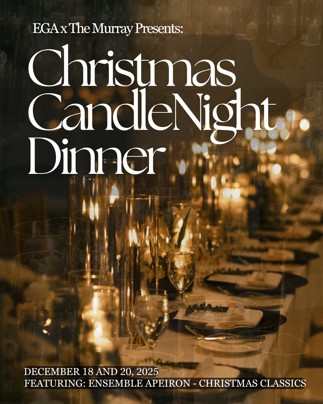 The Murray x Christmas CandleNight Dinner