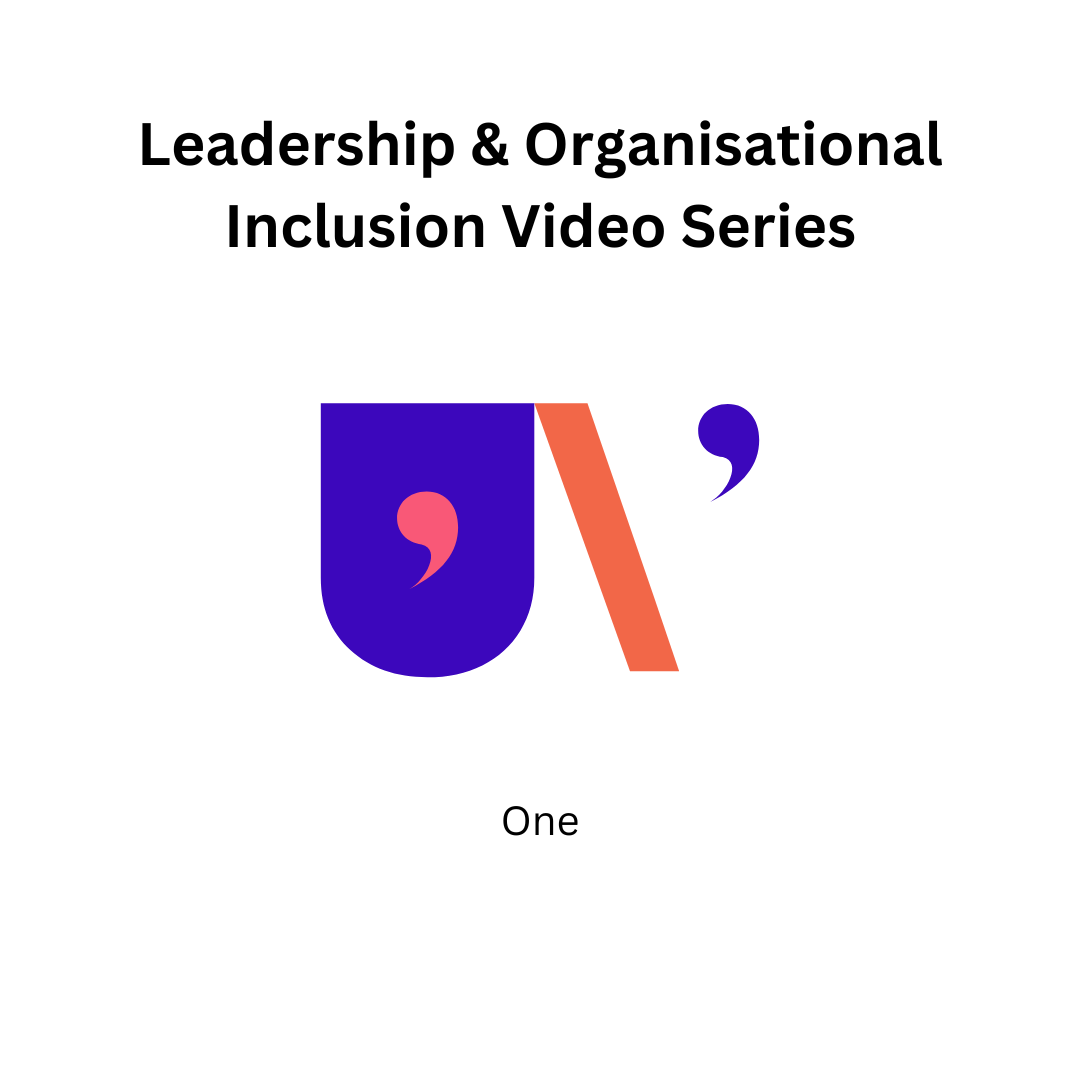 Leadership &amp; Organisational Inclusion    New Video series