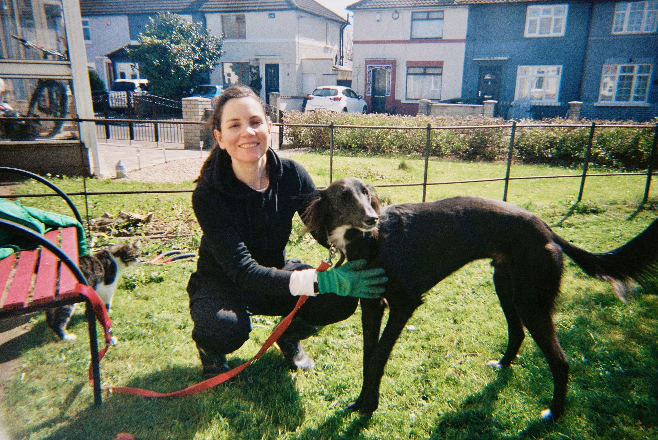 Rémi interrupting some gardening