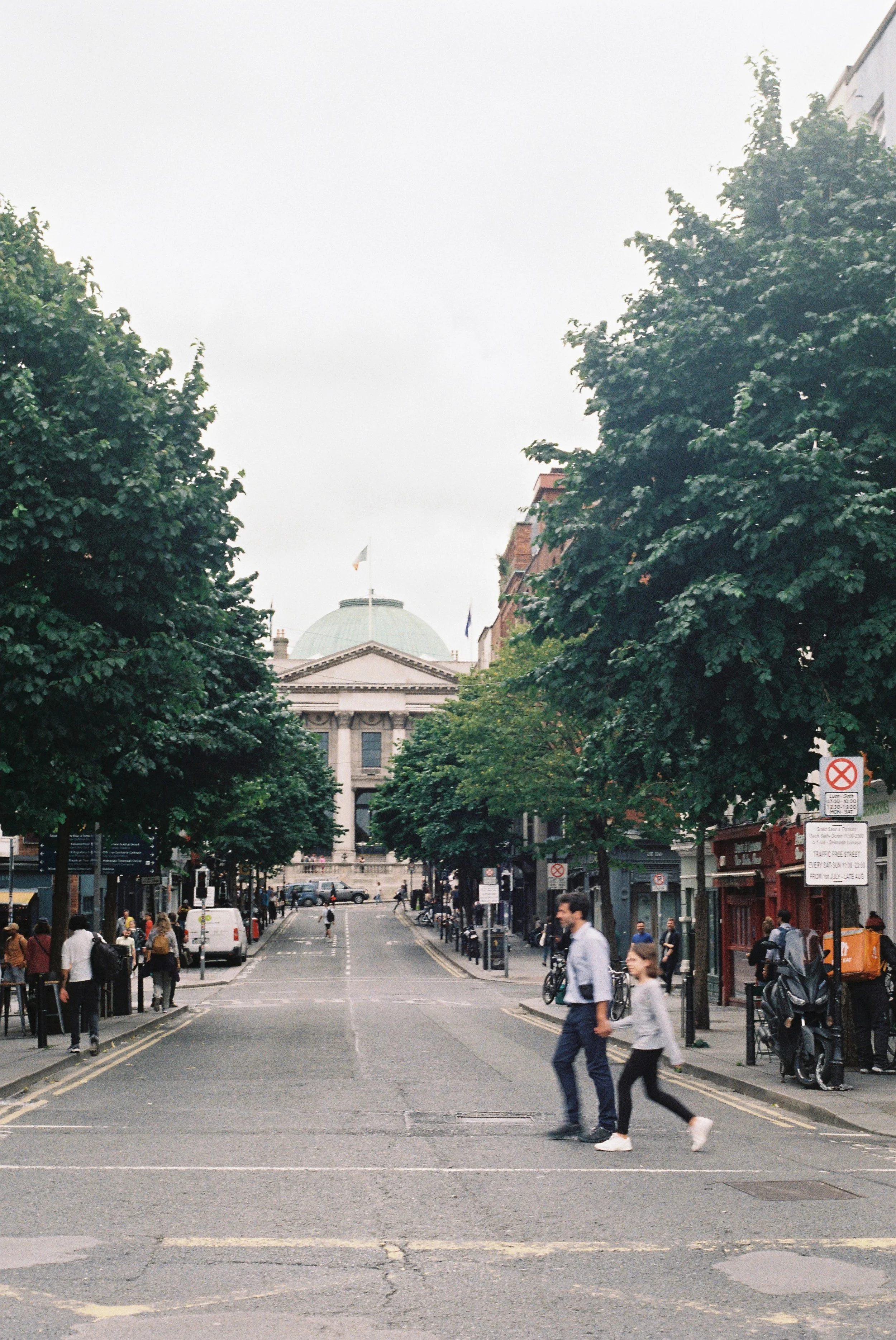 Looking up Parliament St. toward City Hall