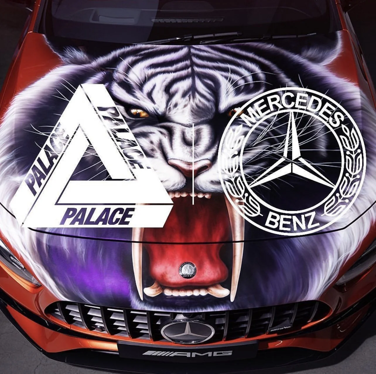  Palace AMG A 45 inspired by custom UK car scene in the 60s, 70s and 80s 