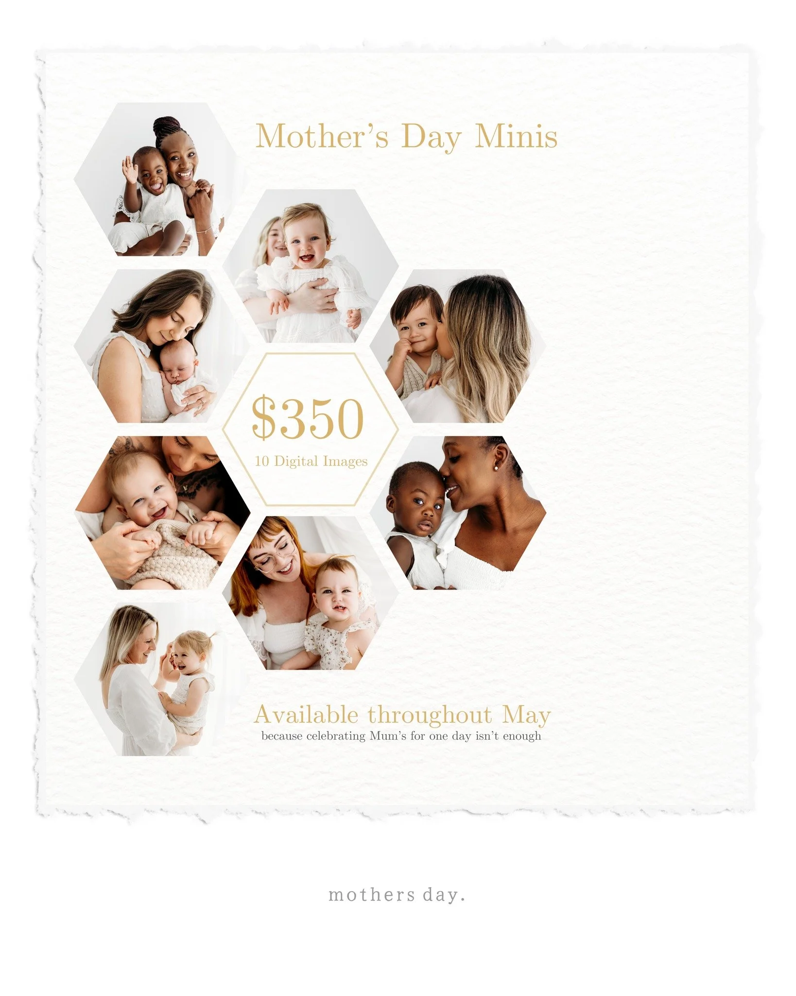 The whole month of MAY is all about celebrating Mums - because one day just isn't enough 🤍

Get ready for Mother's Day Minis! Capture the love and joy with your little ones.

Book your session through the link in my bio 🤍

 #perthmums #PerthFamilyP