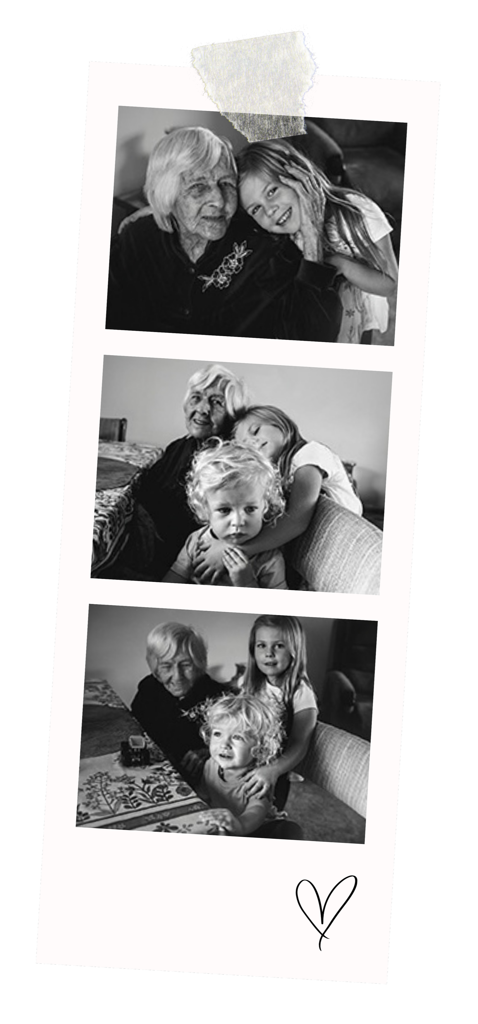 Christeen's Nan, Olive, with her great grandchildren