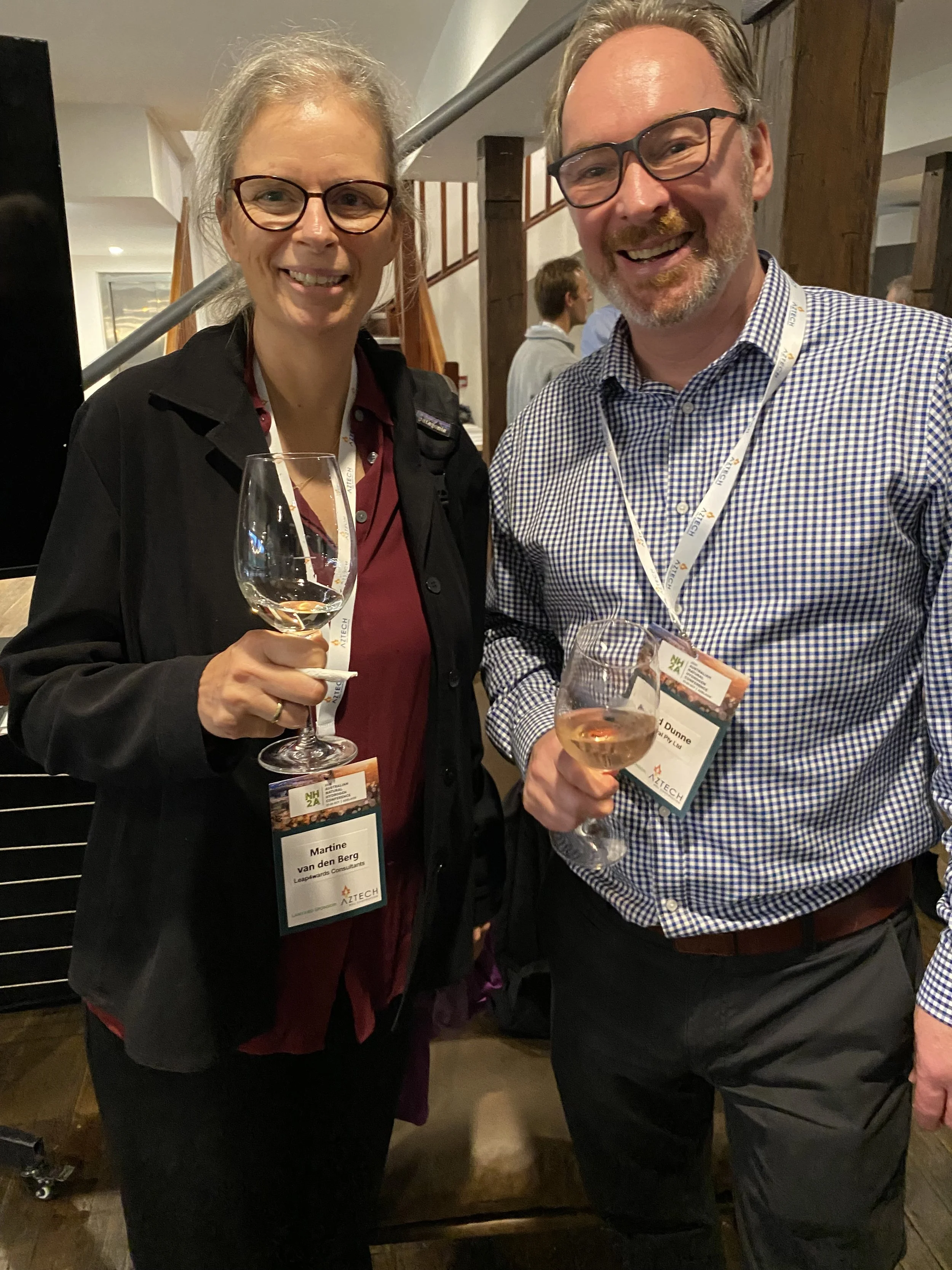 Martine van den Berg (Leap4wards Consultants) and Jared Dunne (QIntegral Ltd) talk natural hydrogen at Icebreaker.