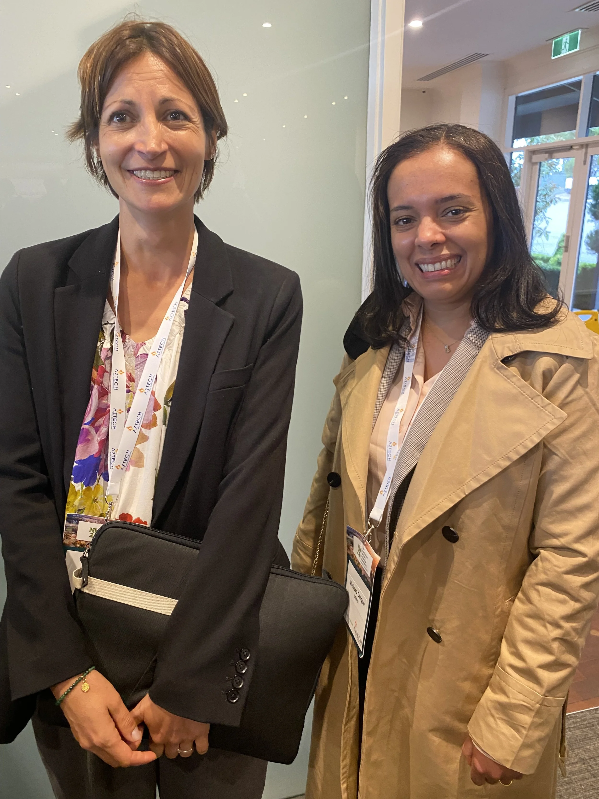 Emma Frery (CSIRO, left) and Melissa Duque (CSIRO).