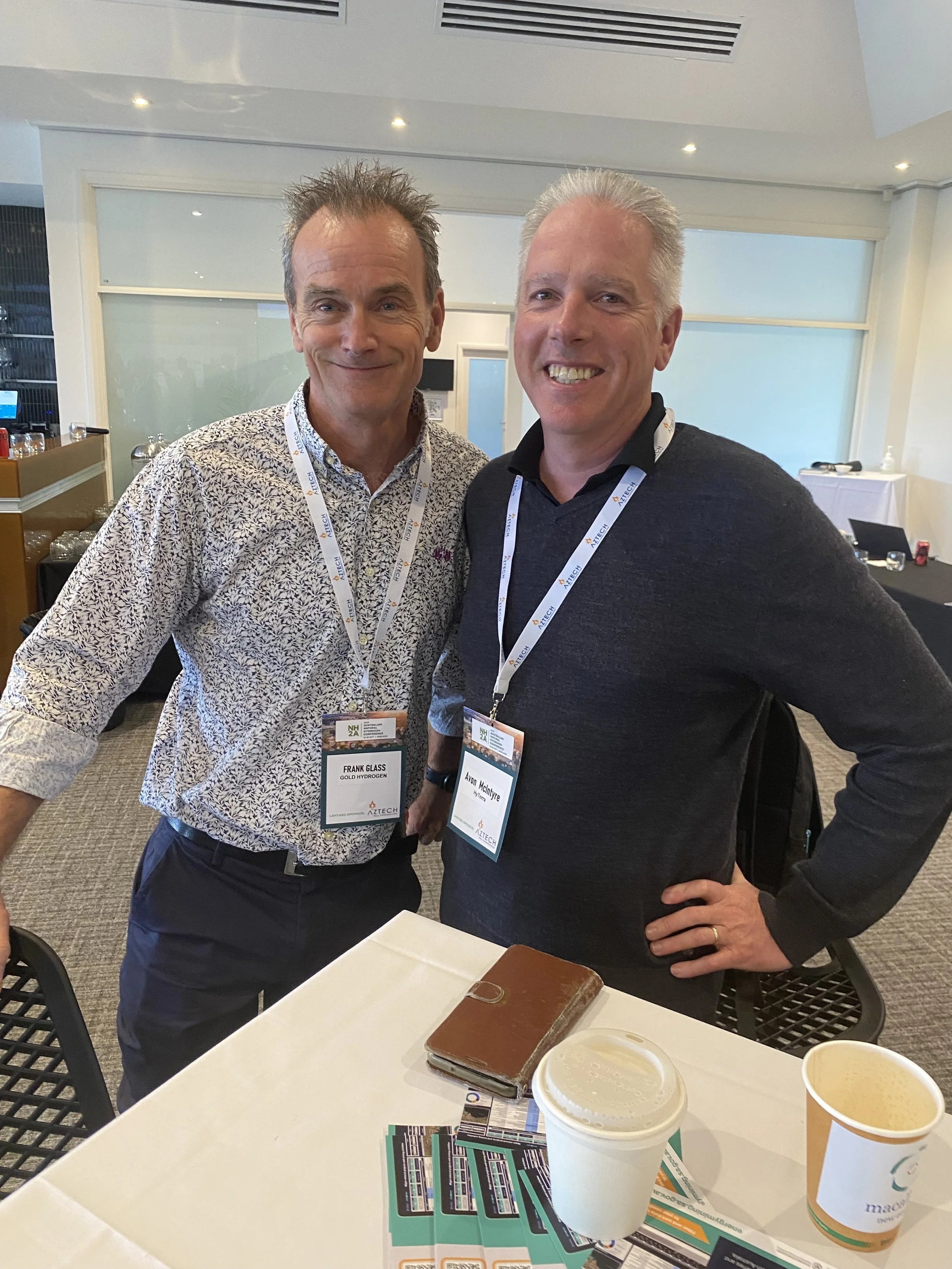 Frank Glass (Gold Hydrogen) and Avon McIntyre (HyTerra) talk natural hydrogen.