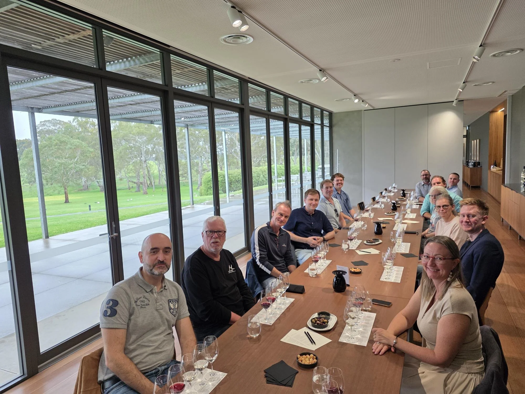 Australian Natural Hydrogen Conference attendees get an insight into Shaw and Smith Winery products on the Monday pre-conference wine tour.