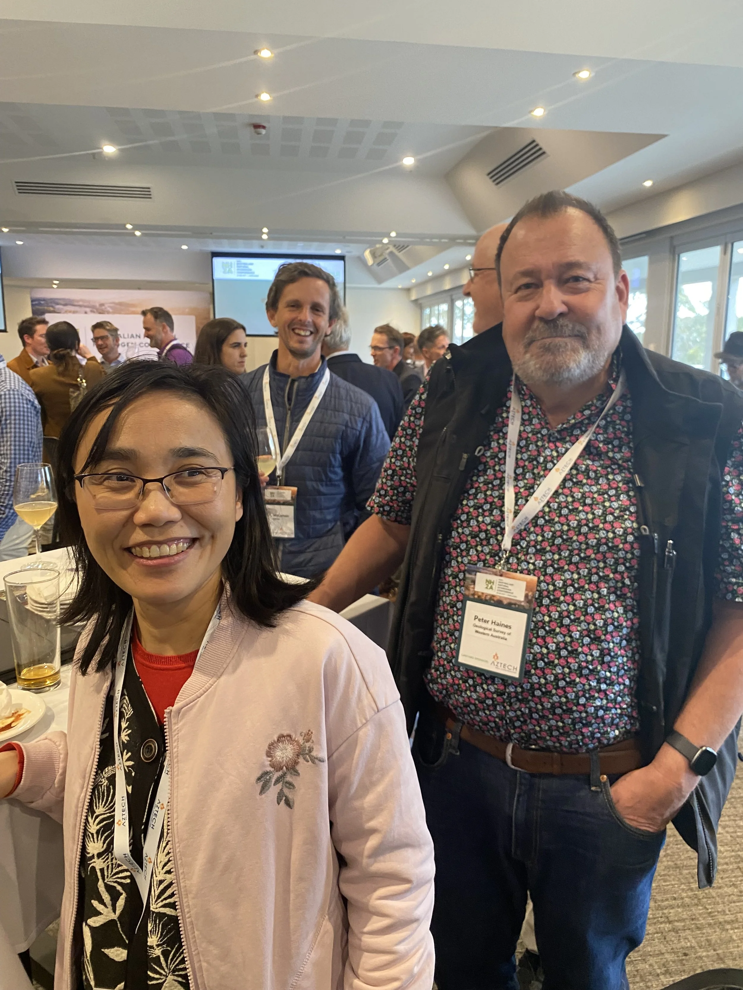 Jinxiang Huang (Bifrost Resources) and Peter Haines (Geological Survey of Western Australia).