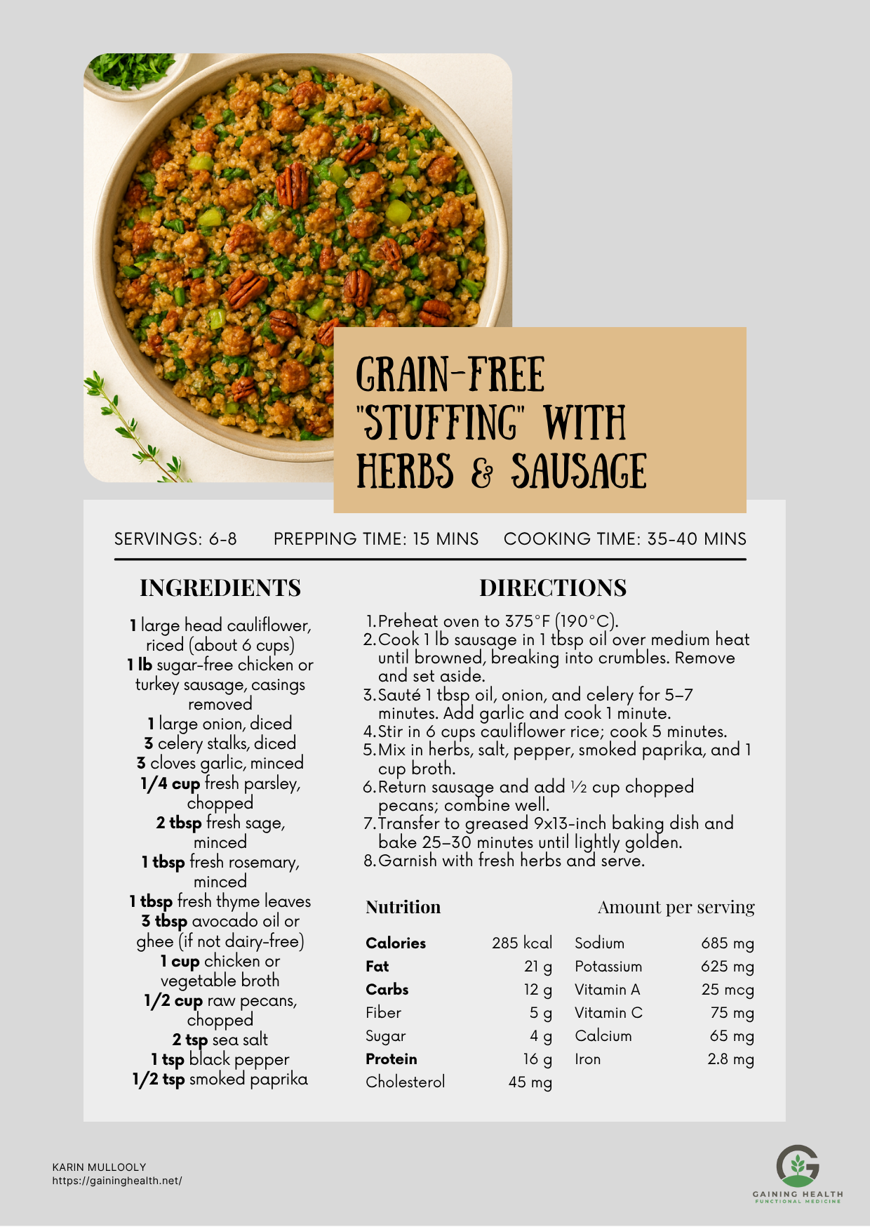 Blood sugar-friendly holiday plate using Plate Power Method