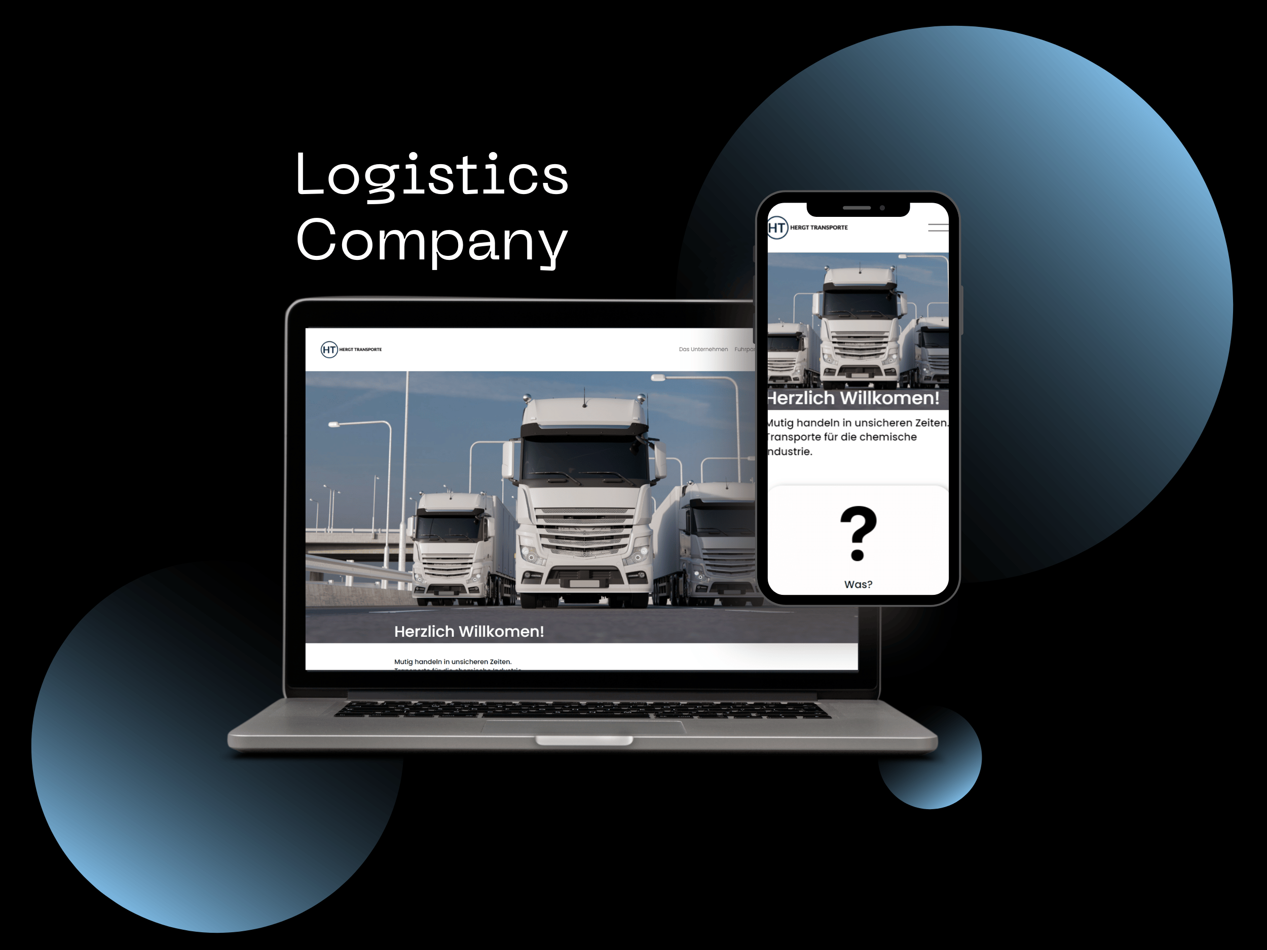 Squarespace Webdesign for Logistics Company Mobile Responsive and desktop view.png