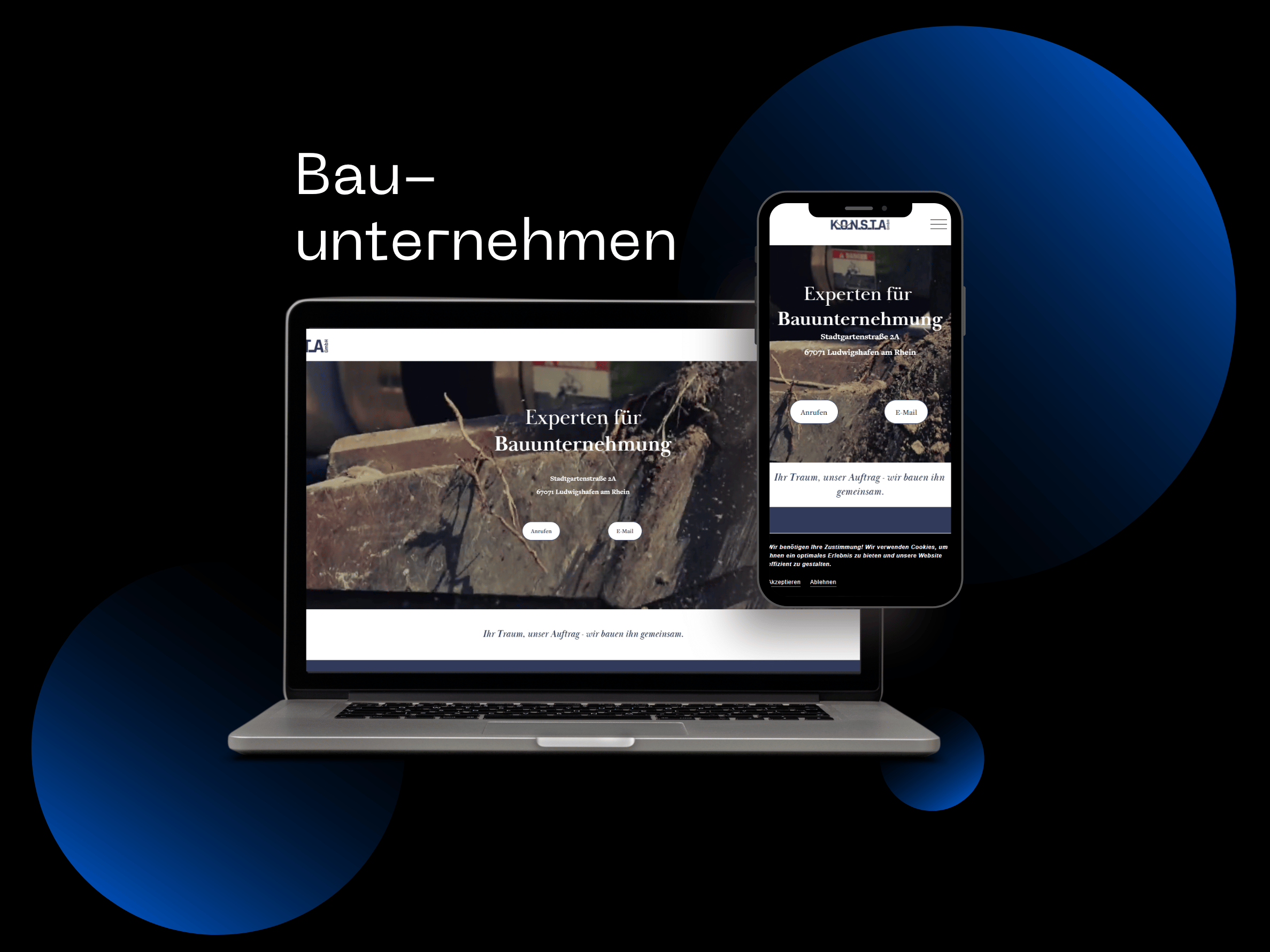 Homepage für ein Bauunternehmen in Ludwigshafen erstellt.png
