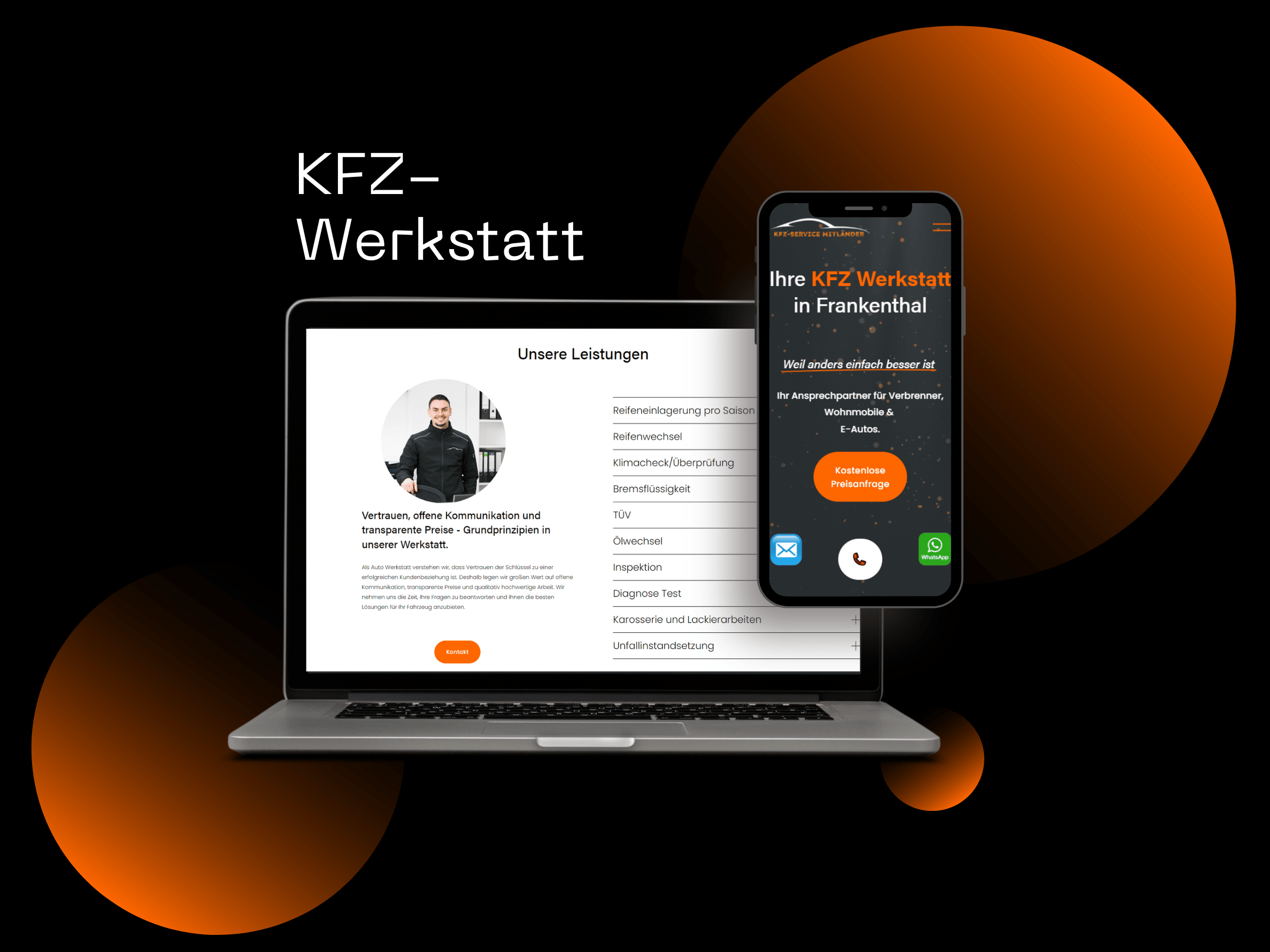 Webdesign für eine KFZ Werkstatt in Frankenthal erstellt.png
