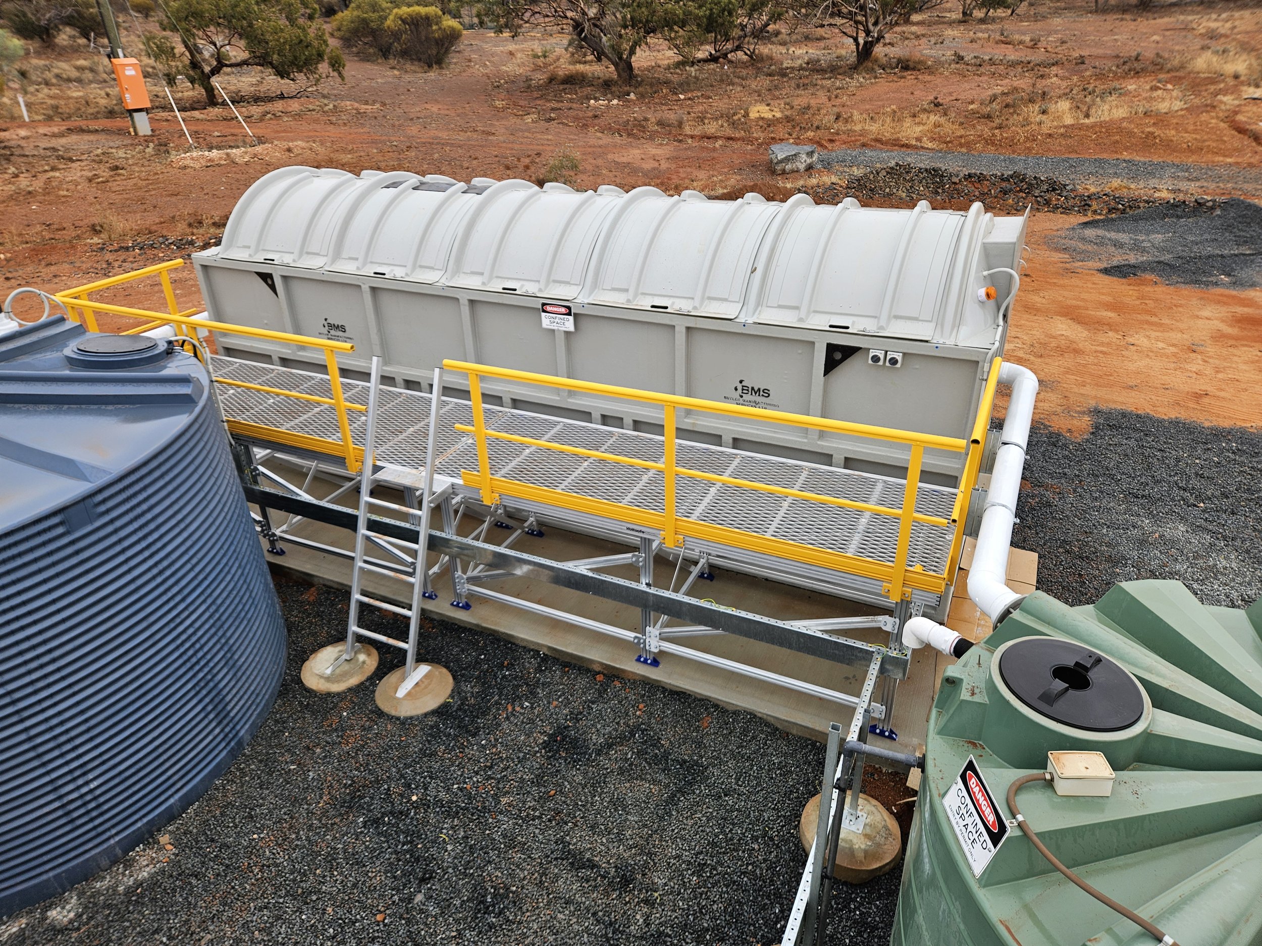 Temporary Sewage Treatment Plant for Australian Mining Camp using the BMS Blivet Case Study