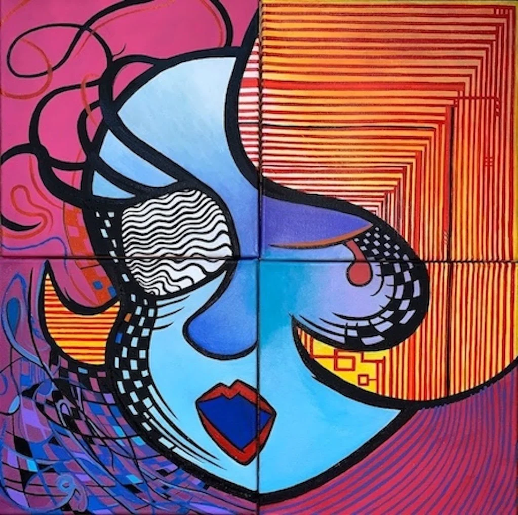 Am I enough? | Acrylic on canvas
(16”x16”)