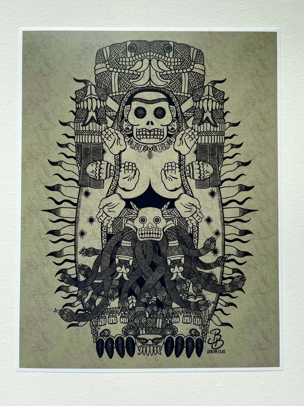 Tonantzin Coatlicue (Print) — bb.artriste, image size:1000x1333