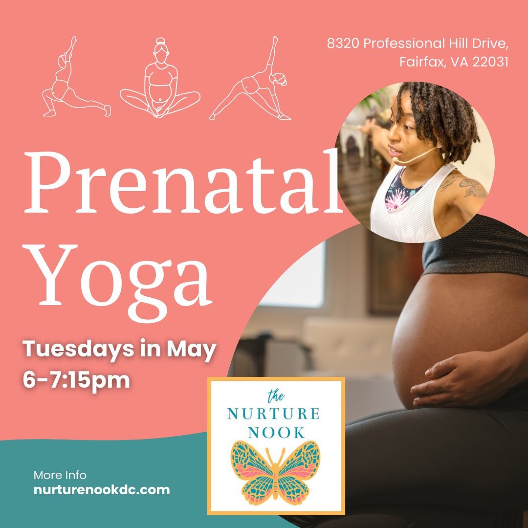 Starting next Tuesday evening at the Nurture Nook! Join for gentle flow, connection with your baby, and community with others expecting parents. 

Registration required- link in bio 🧘