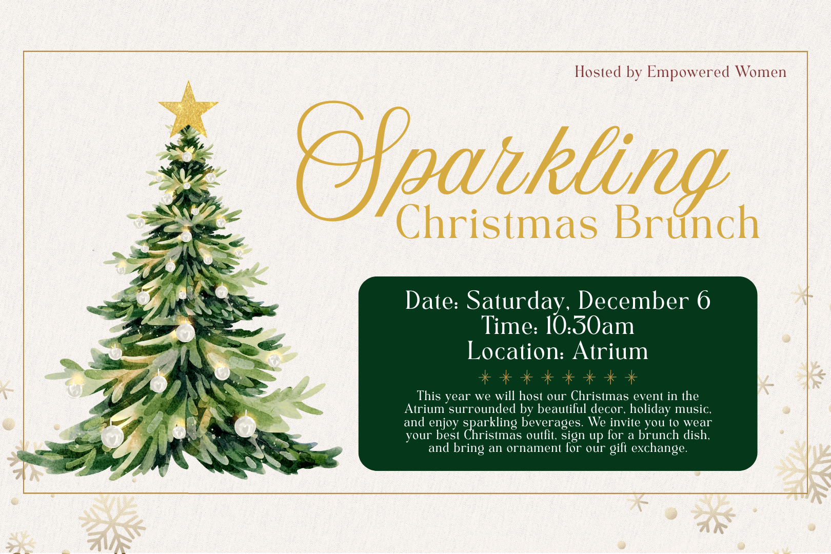 Empowered Women's Sparkling Christmas Brunch