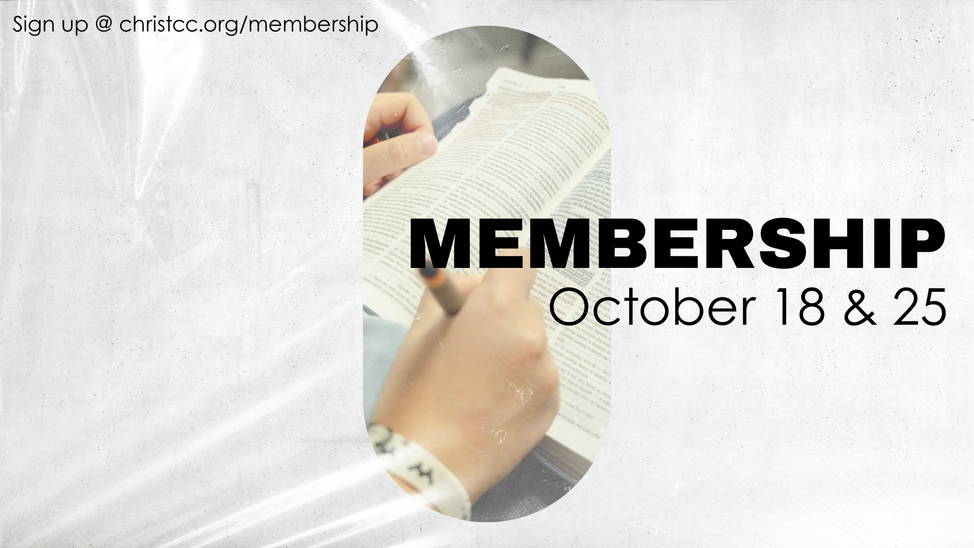 Fall Membership Classes