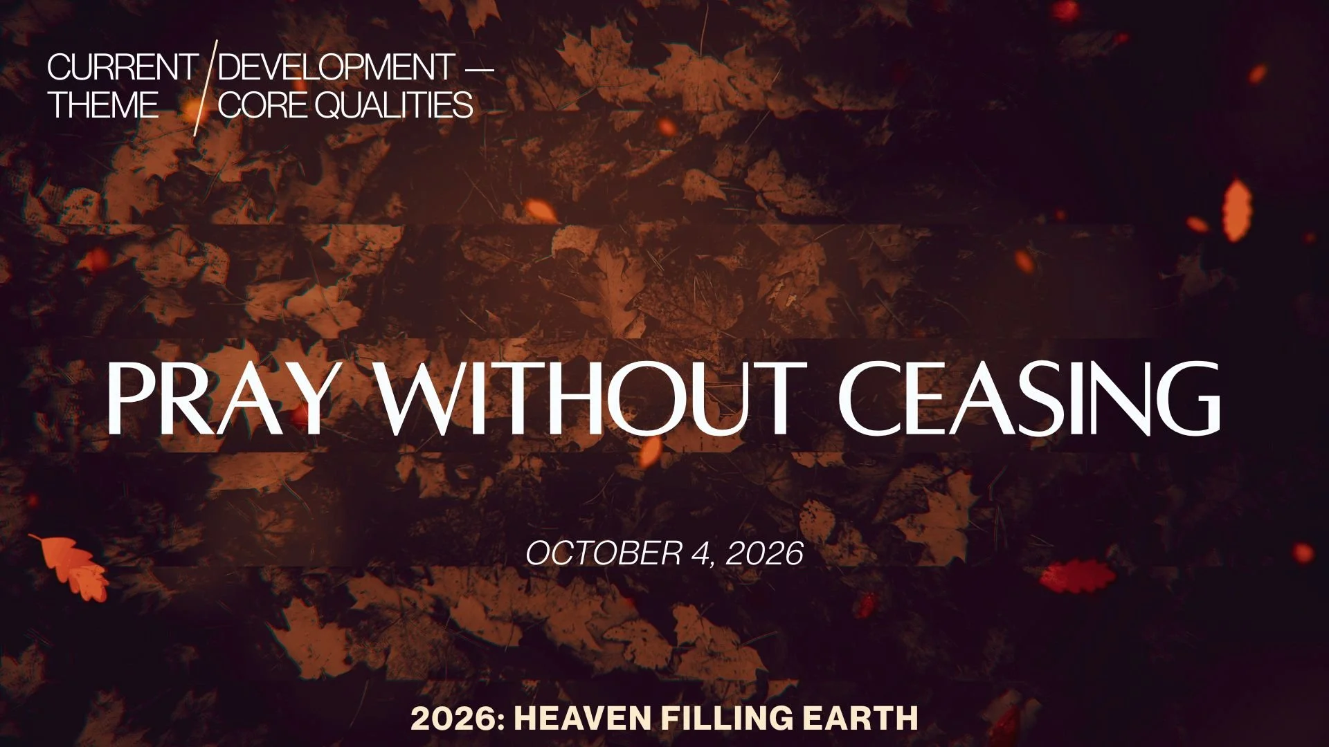 Pray Without Ceasing - Pastors Tim &amp; Sharon