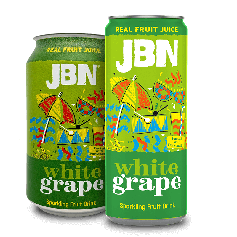 JBN Beverages | Caribbean White Grape Cans