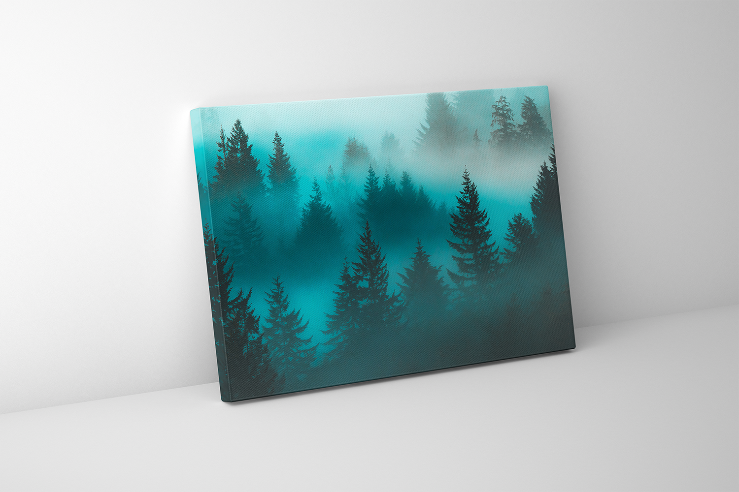 Canvas wall art of “Emerald Veil,” a tranquil forest scene from Oregon’s wilderness. Gallery-quality display of nature photography