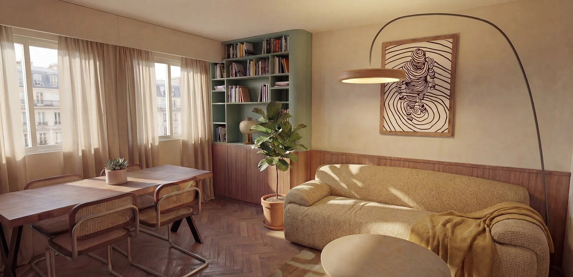 Rénovation d'un deux pièces - Paris 16ème