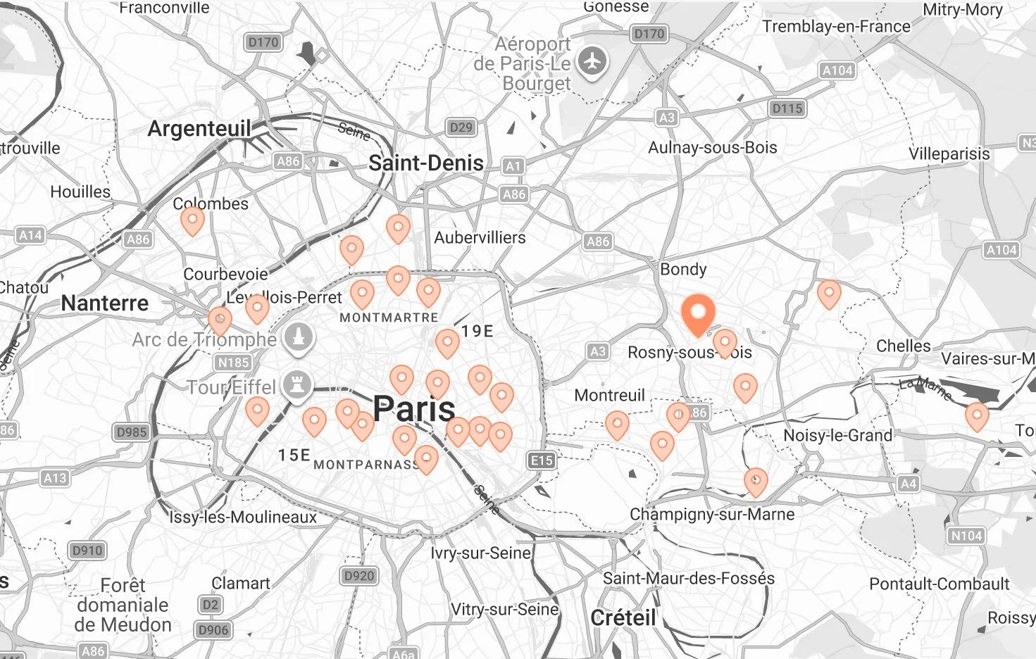 Carte des projets par Juillet Intérieur, aménagement et décoration d'intérieur
