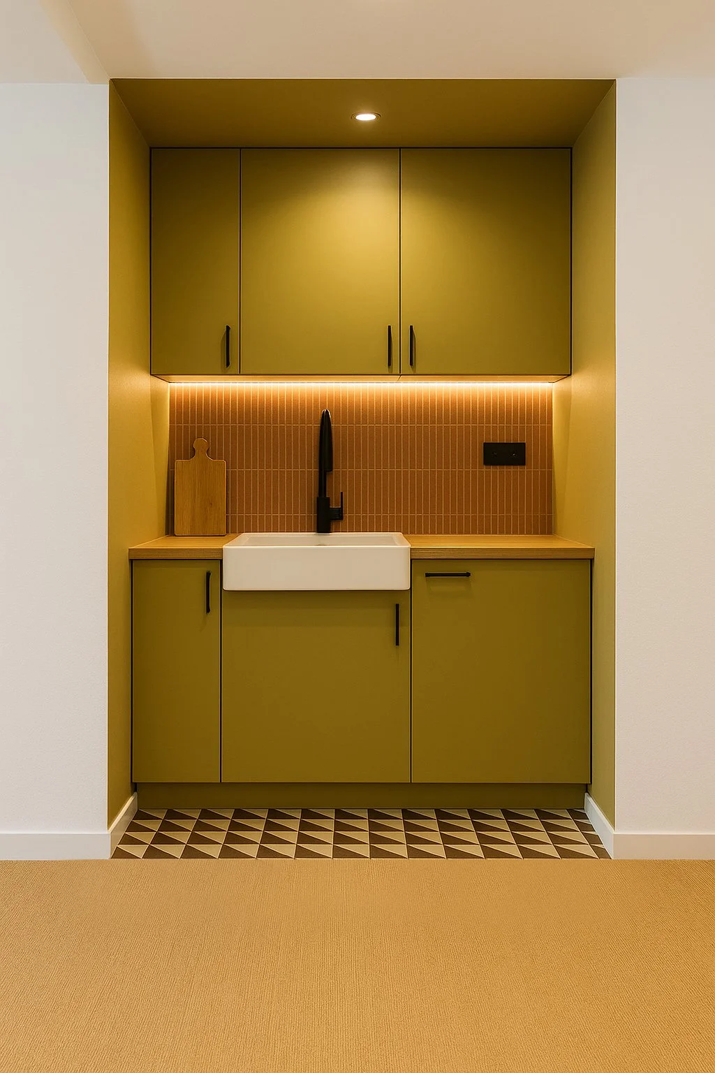 Rénovation d’un coin cuisine et buanderie sur mesure
