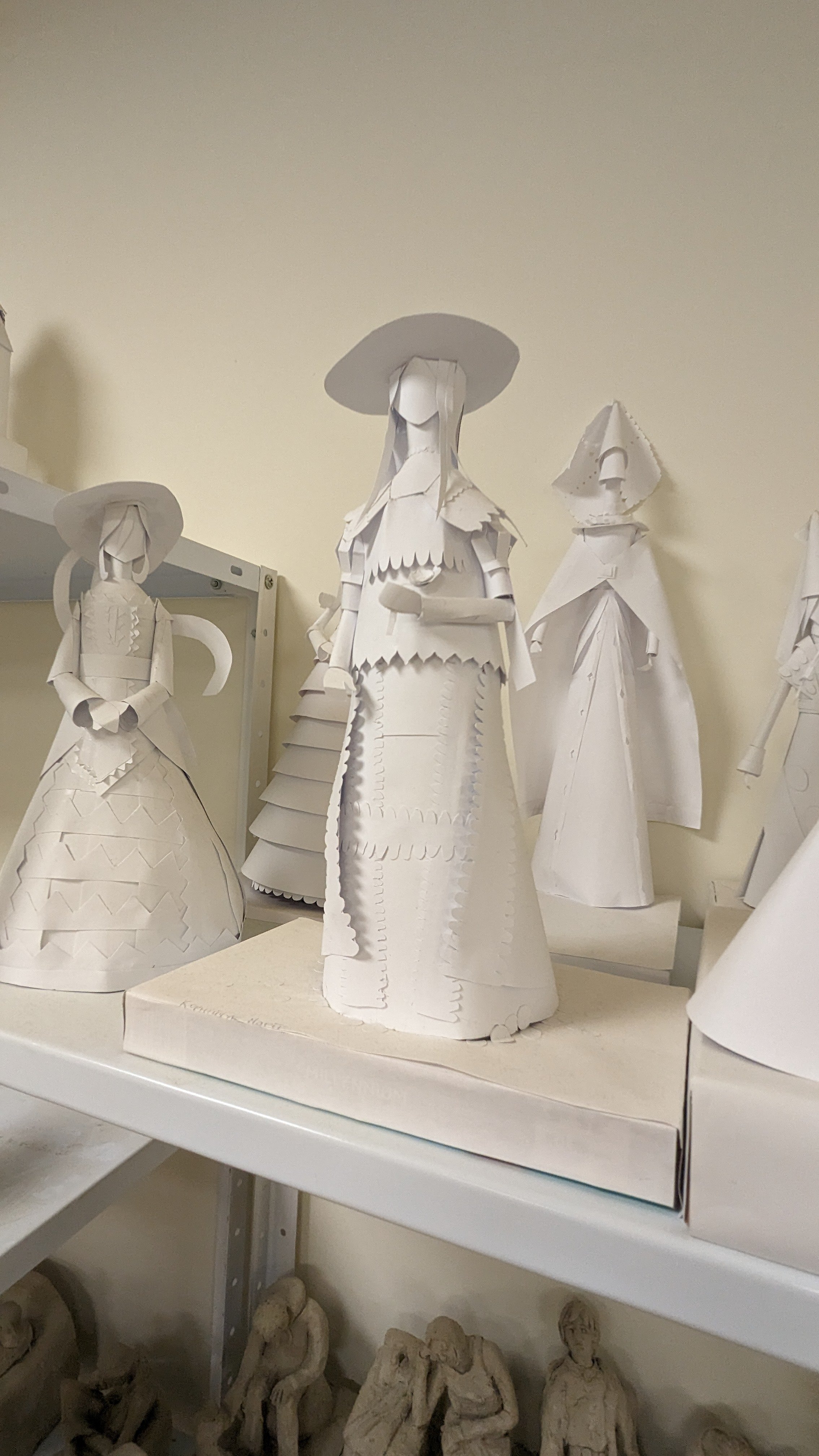 Paper sculpture by students