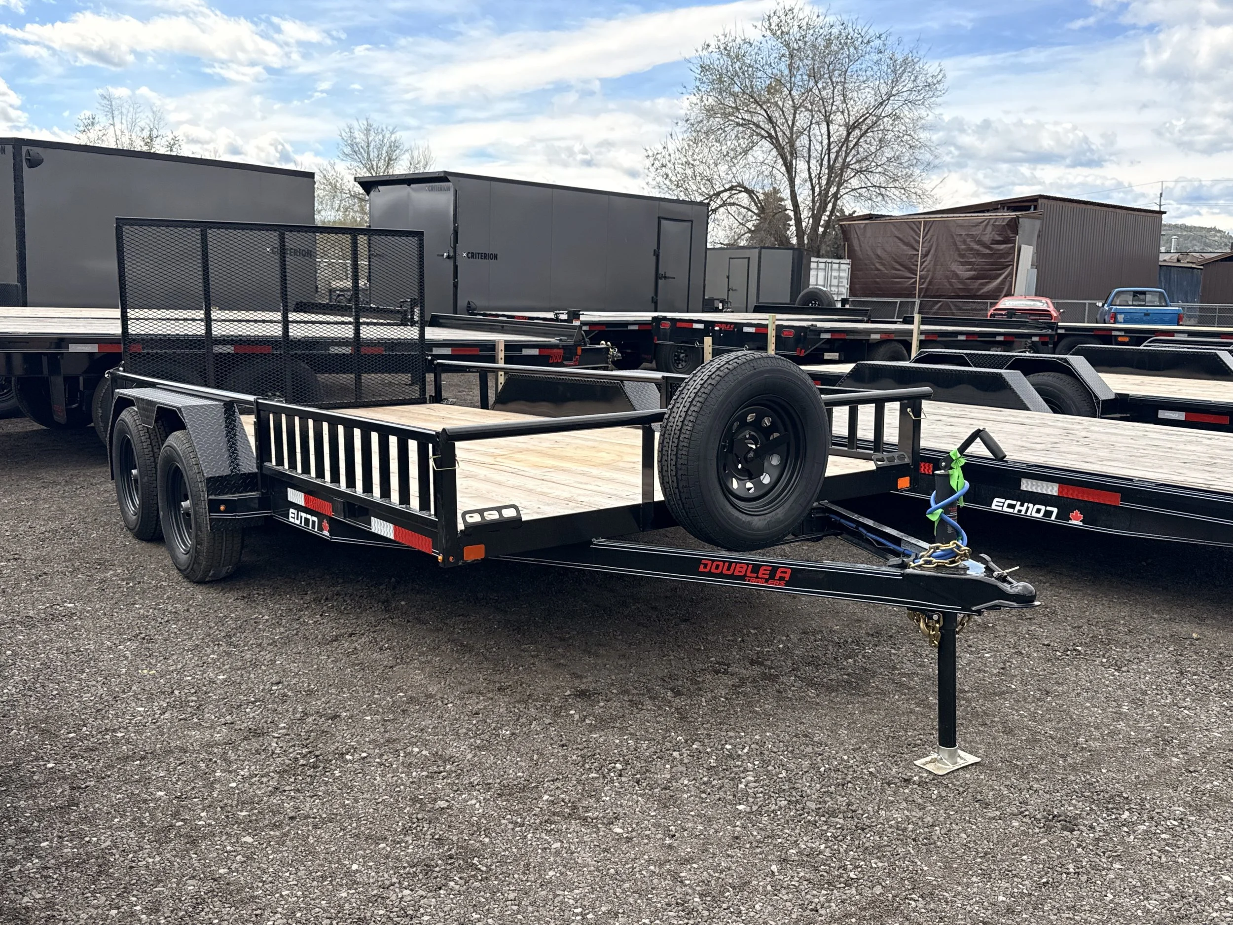 Double A EUT77-14 Black with Tandem Braking Axles