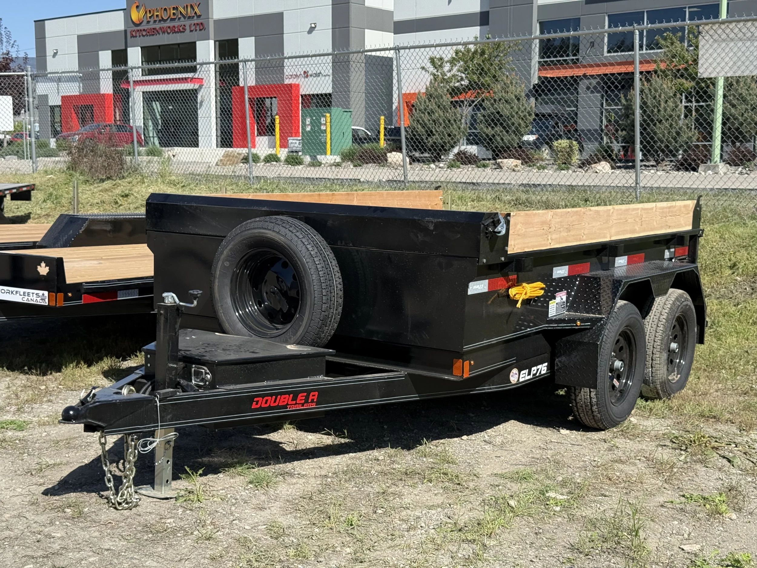 Double A ELP106-10 Dump Trailer (6' W X 10' L) 5000k Axles