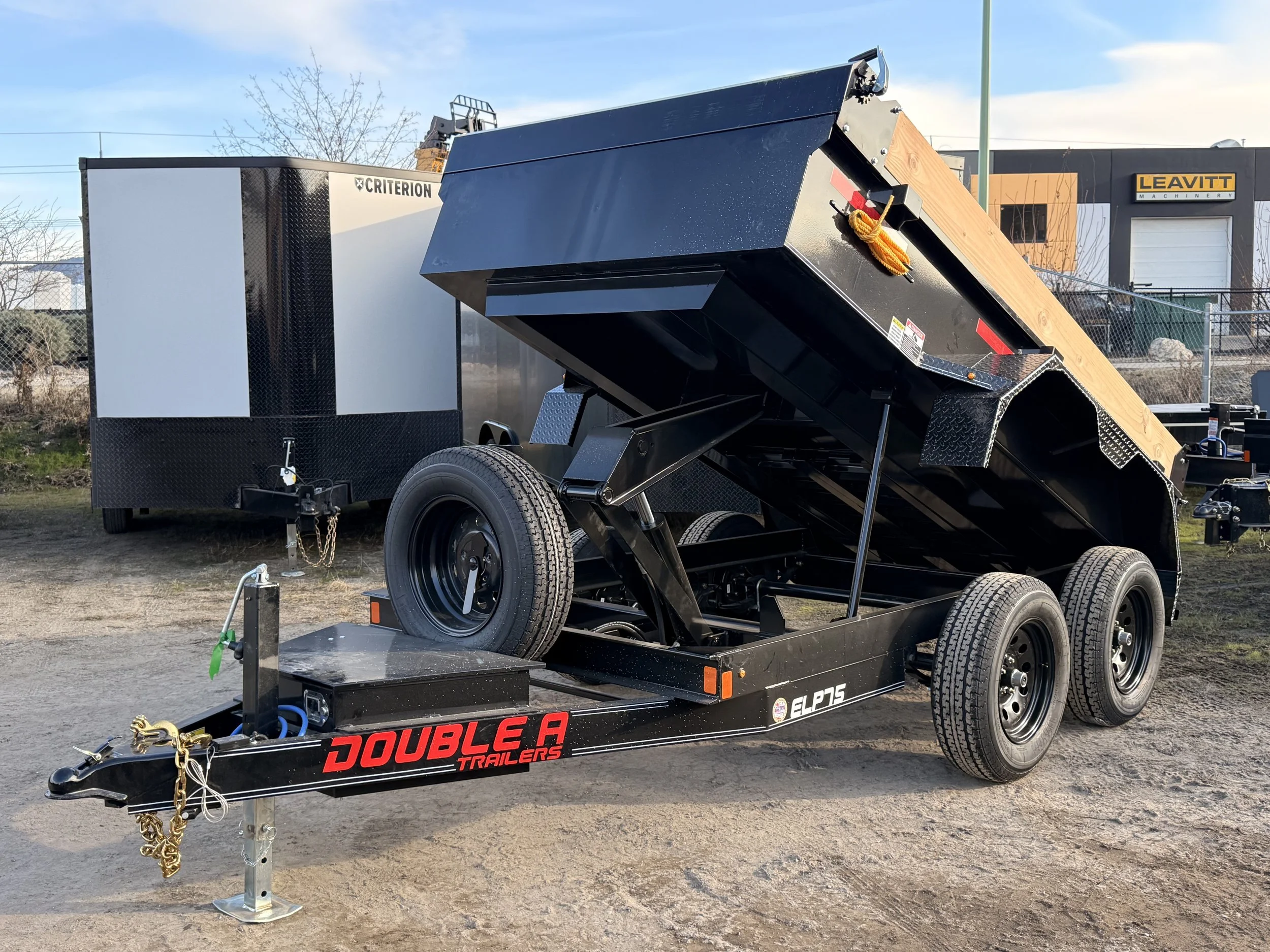 Double A ELP75-10 Dump Trailer (5' W X 10' L) 3500lb Axles