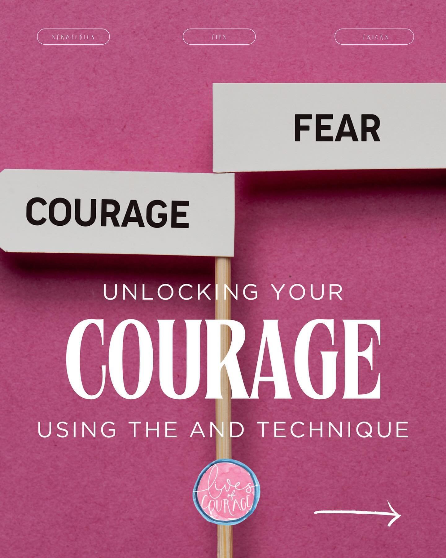 Unlock the power of everyday courage with our step-by-step guide to the AND Technique! 
This carousel takes you through a simple yet impactful method to face your fears and transform them into actionable steps towards growth. Swipe through to learn h