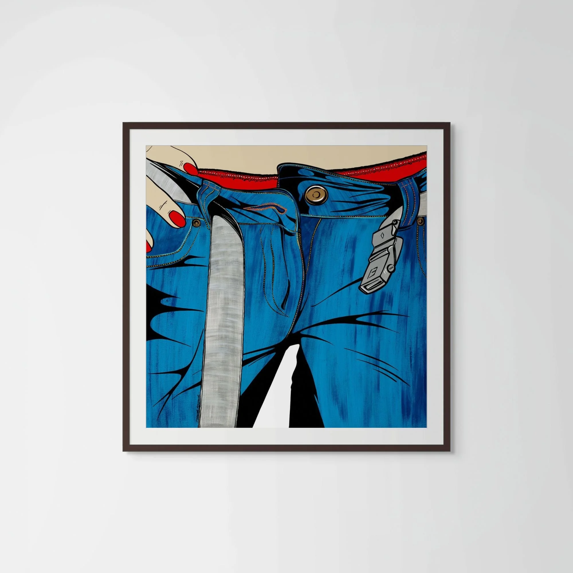 Standing By |
Acrylic on board |
Size with frame 66cm x 66cm, has hanging |
£ POA