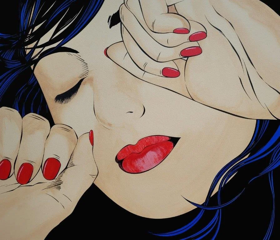 Image 314 ((1299) Title, Clarity. Image Size, 39 x 34.5in.  Frame size  43 x 47.5in. Acrylic on 640g Arches paper..jpg